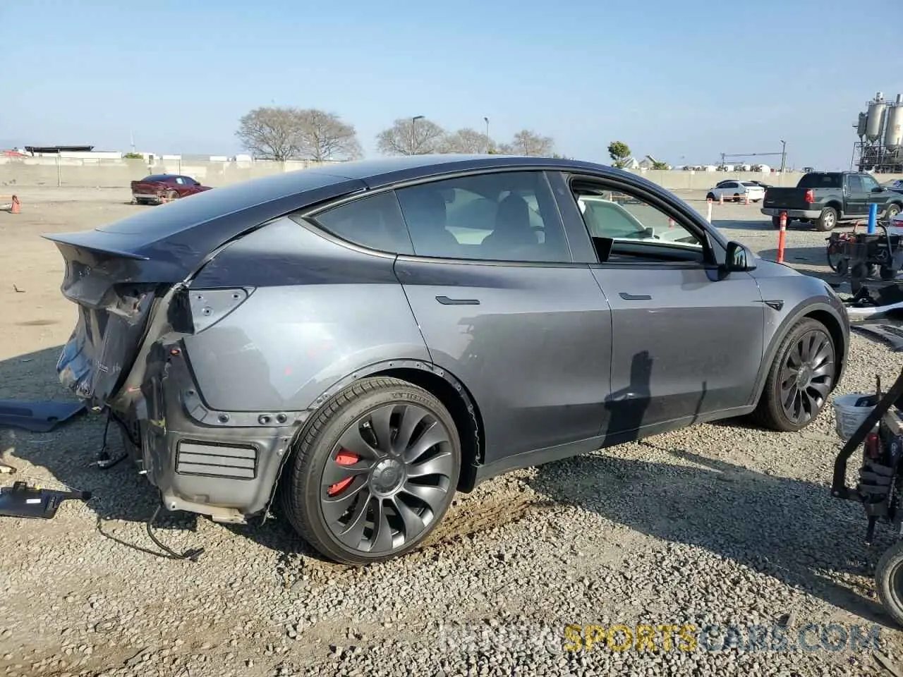 3 Фотография поврежденного автомобиля 7SAYGDEF5NF343093 TESLA MODEL Y 2022