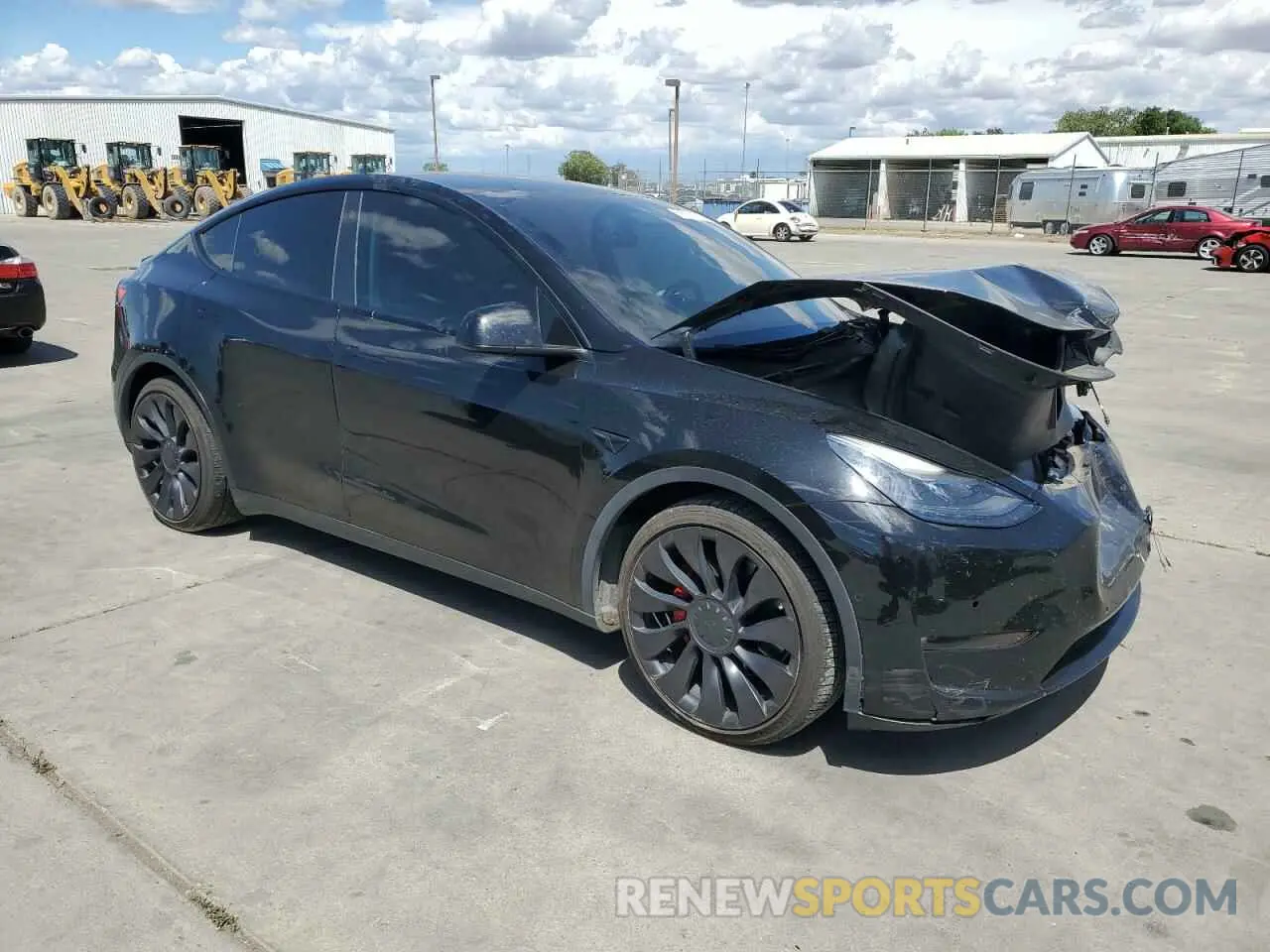 4 Фотография поврежденного автомобиля 7SAYGDEF5NF343708 TESLA MODEL Y 2022