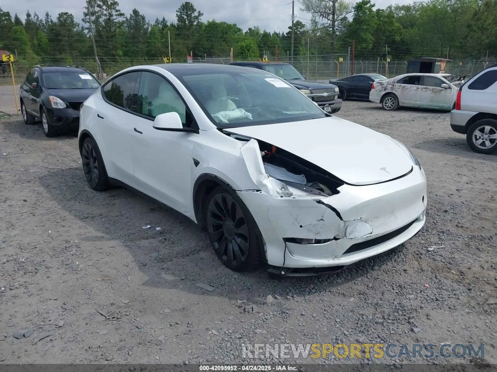 1 Photograph of a damaged car 7SAYGDEF5NF373078 TESLA MODEL Y 2022