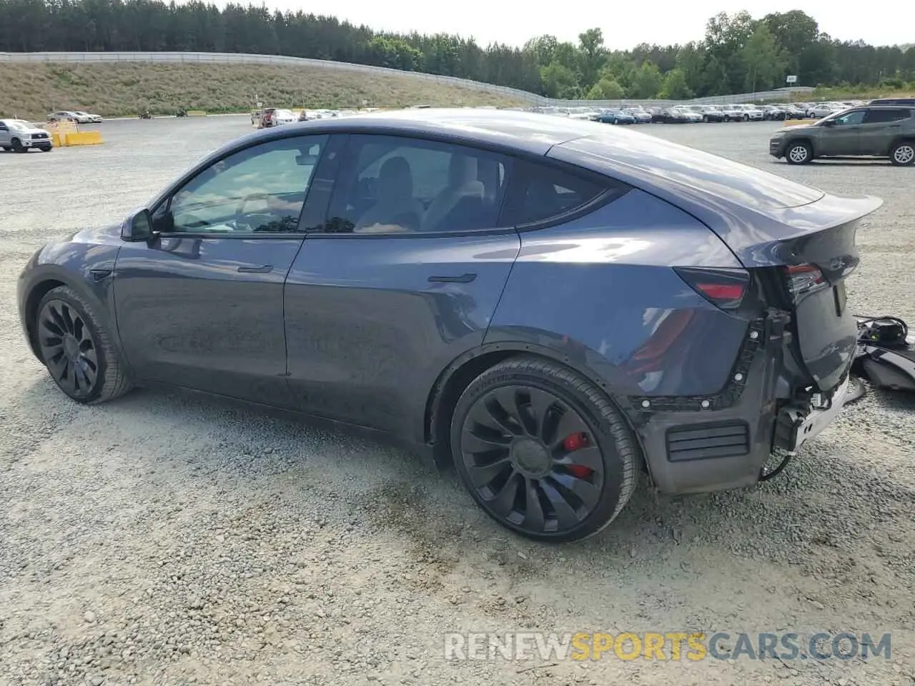 2 Photograph of a damaged car 7SAYGDEF5NF453593 TESLA MODEL Y 2022