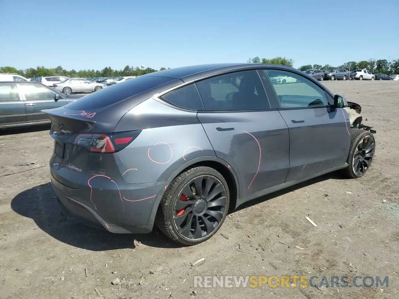 3 Photograph of a damaged car 7SAYGDEF5NF469289 TESLA MODEL Y 2022