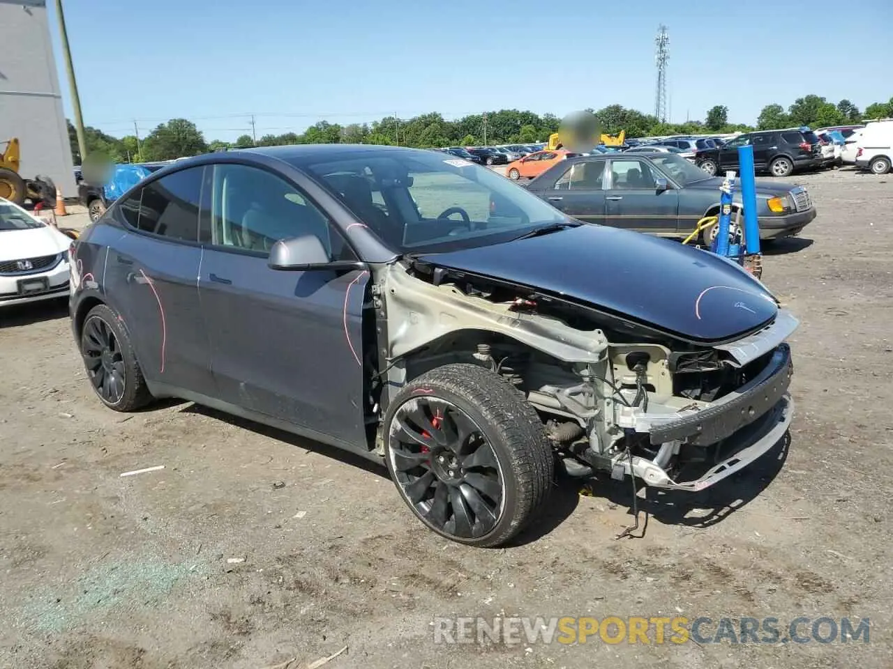 4 Photograph of a damaged car 7SAYGDEF5NF469289 TESLA MODEL Y 2022
