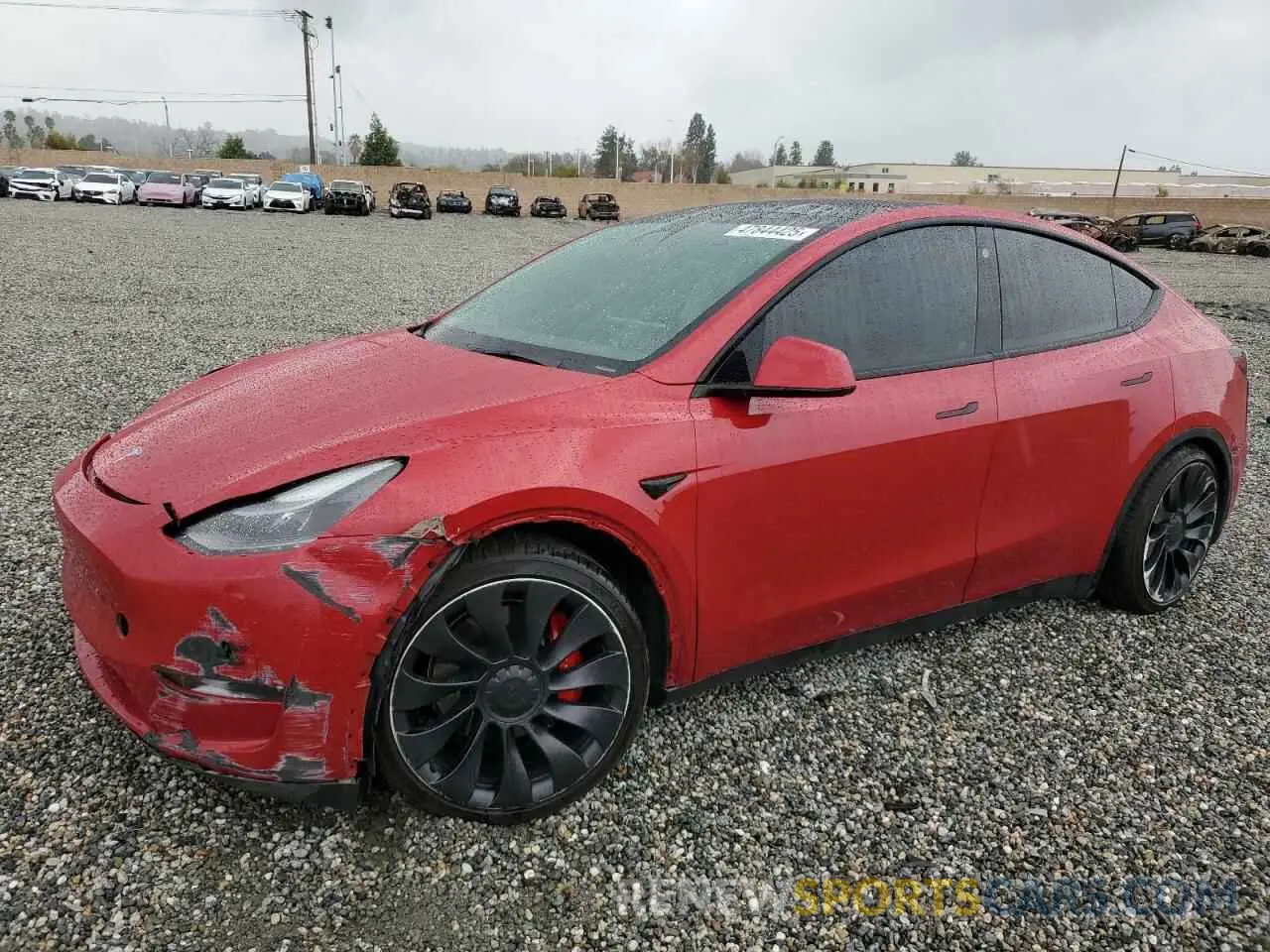 1 Photograph of a damaged car 7SAYGDEF5NF493365 TESLA MODEL Y 2022