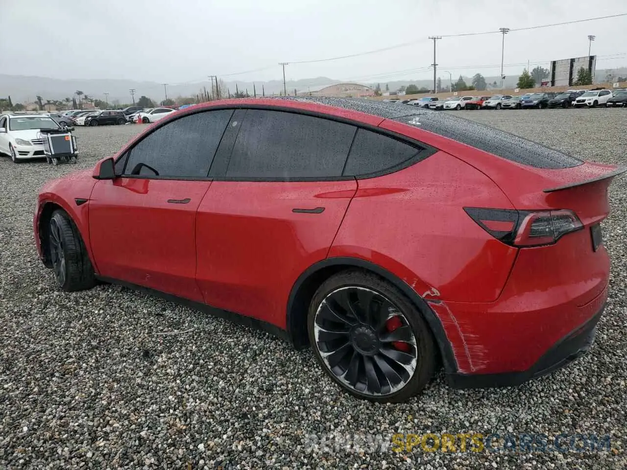2 Photograph of a damaged car 7SAYGDEF5NF493365 TESLA MODEL Y 2022