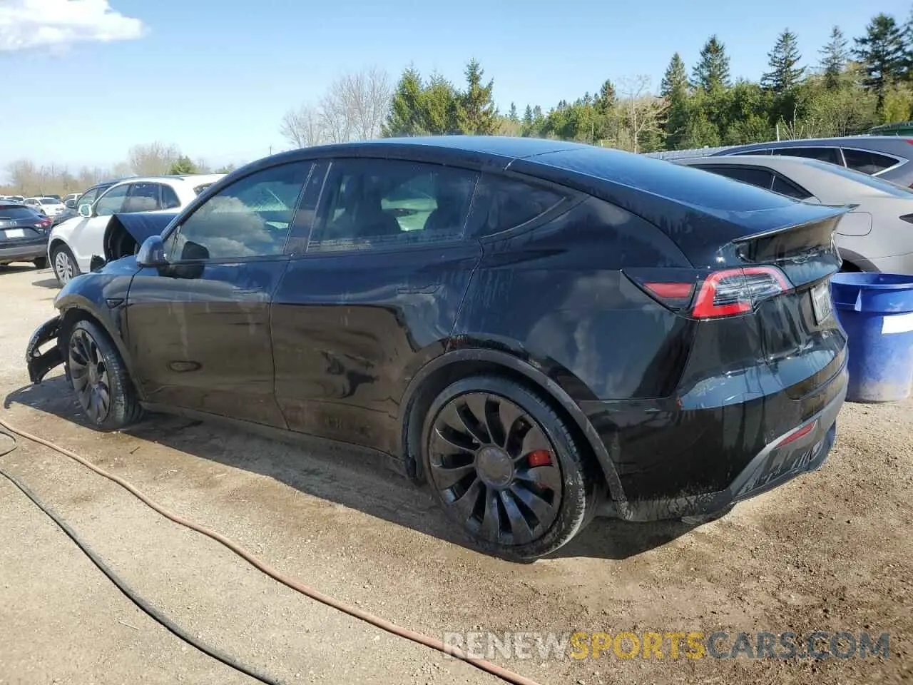2 Photograph of a damaged car 7SAYGDEF5NF515610 TESLA MODEL Y 2022