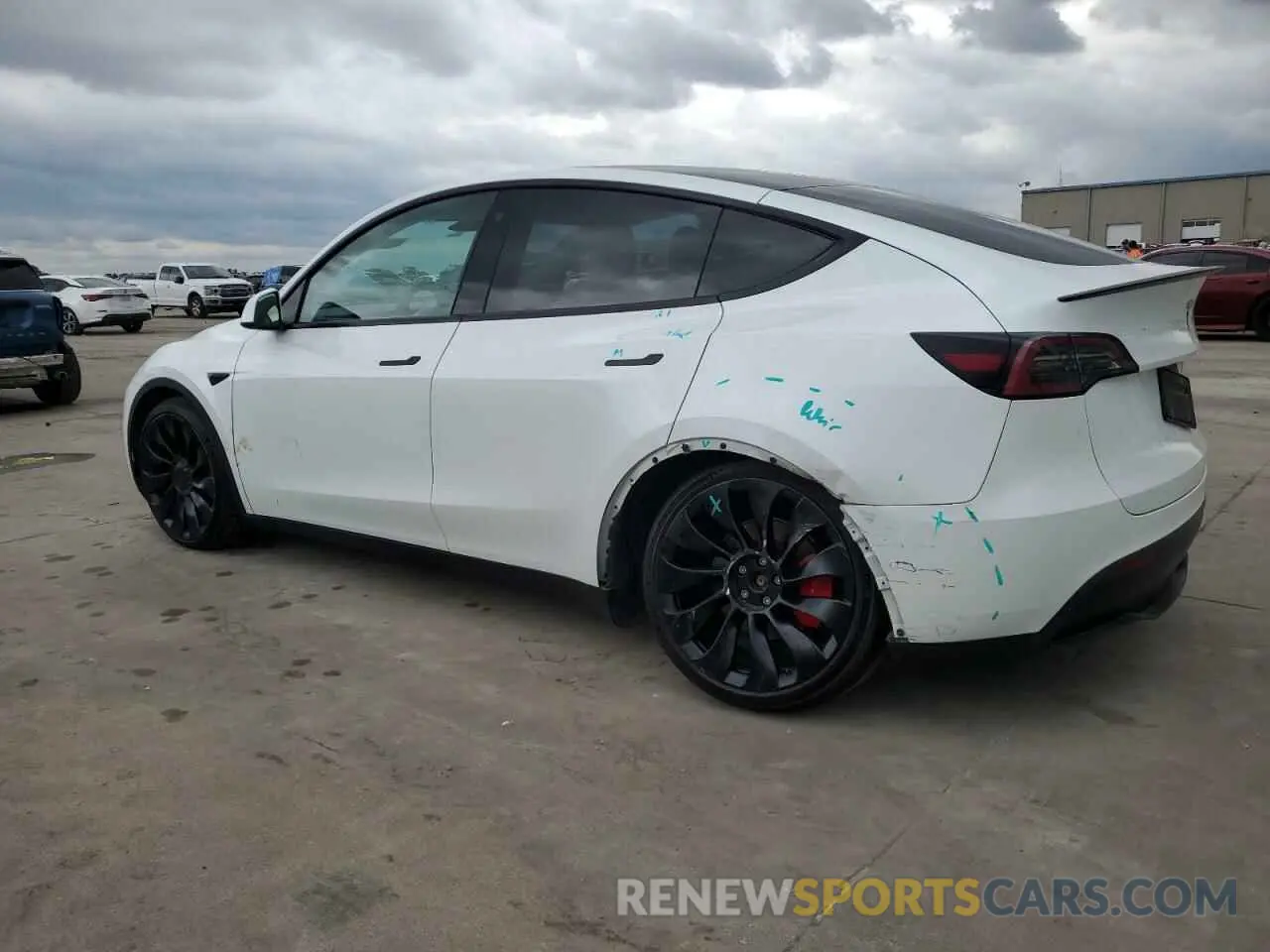 2 Photograph of a damaged car 7SAYGDEF5NF536876 TESLA MODEL Y 2022