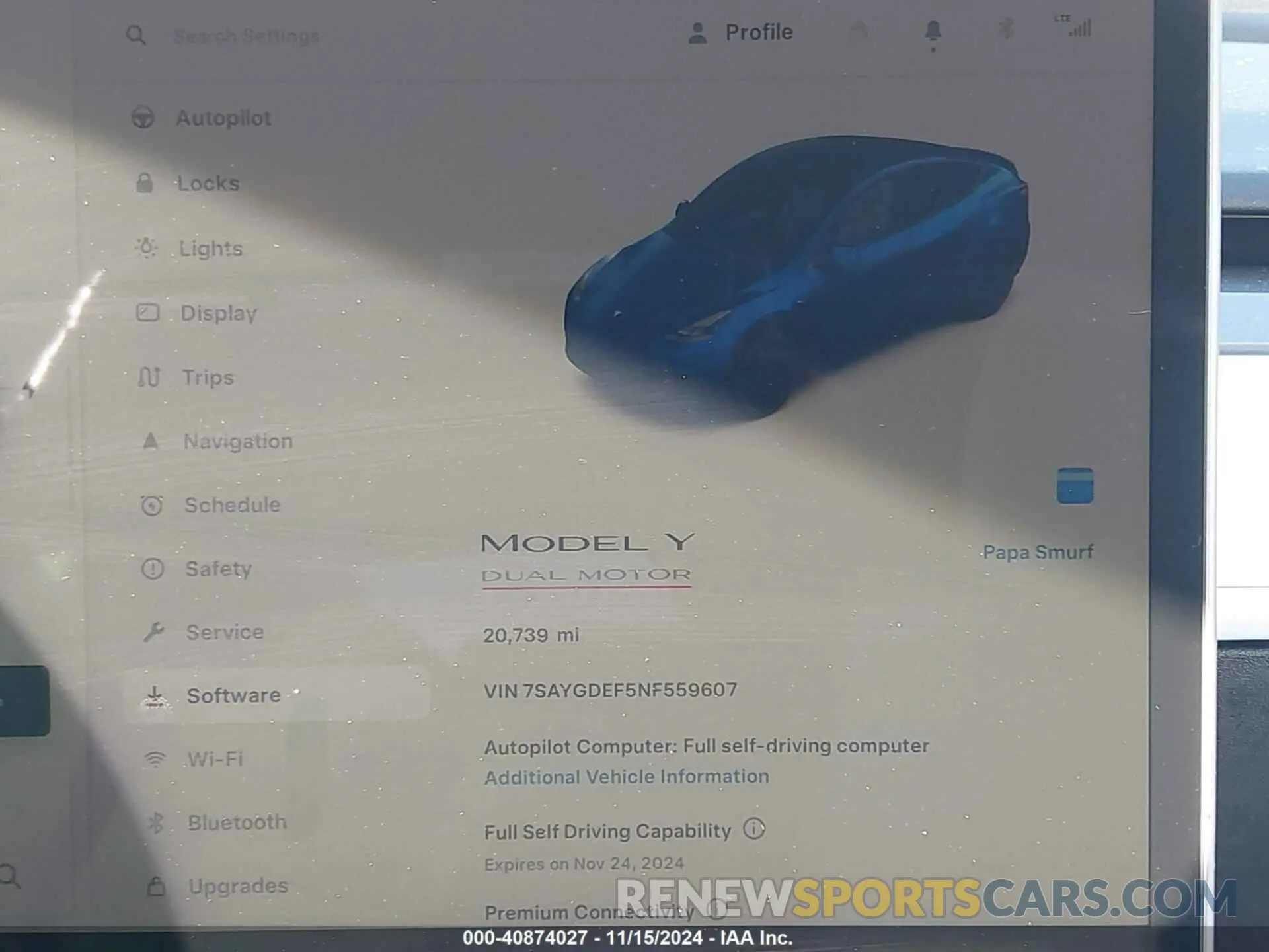 7 Photograph of a damaged car 7SAYGDEF5NF559607 TESLA MODEL Y 2022