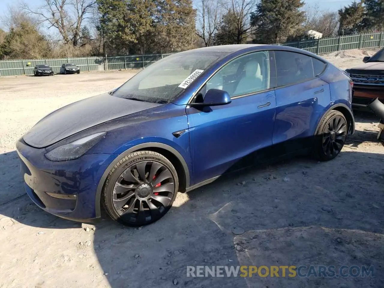1 Photograph of a damaged car 7SAYGDEF6NF380248 TESLA MODEL Y 2022