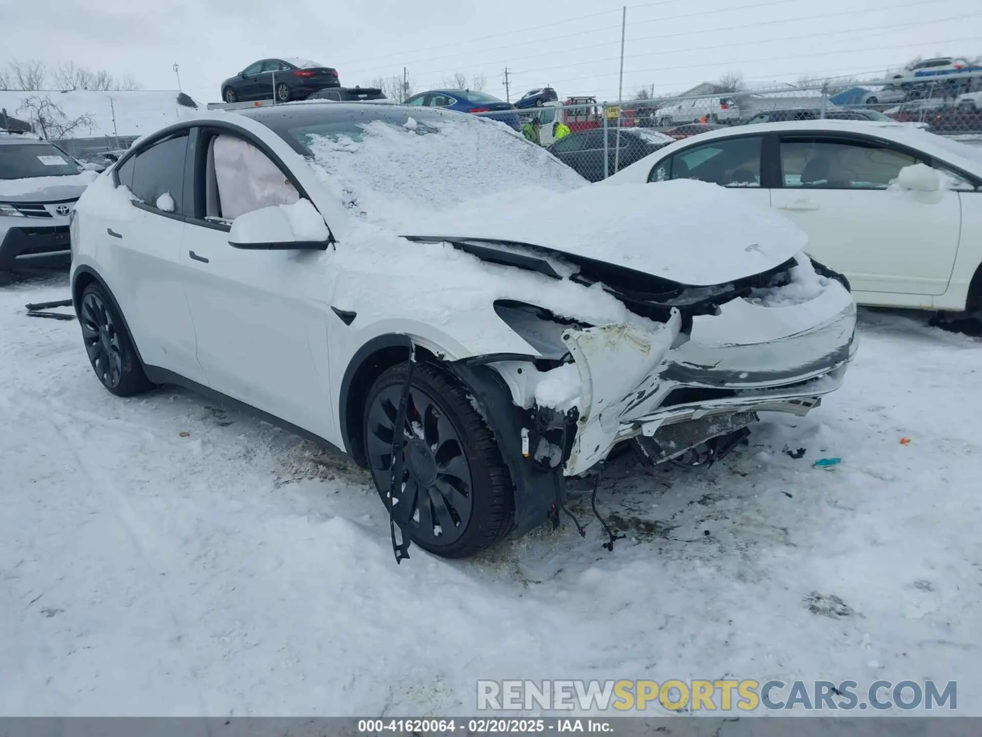 1 Photograph of a damaged car 7SAYGDEF6NF383893 TESLA MODEL Y 2022