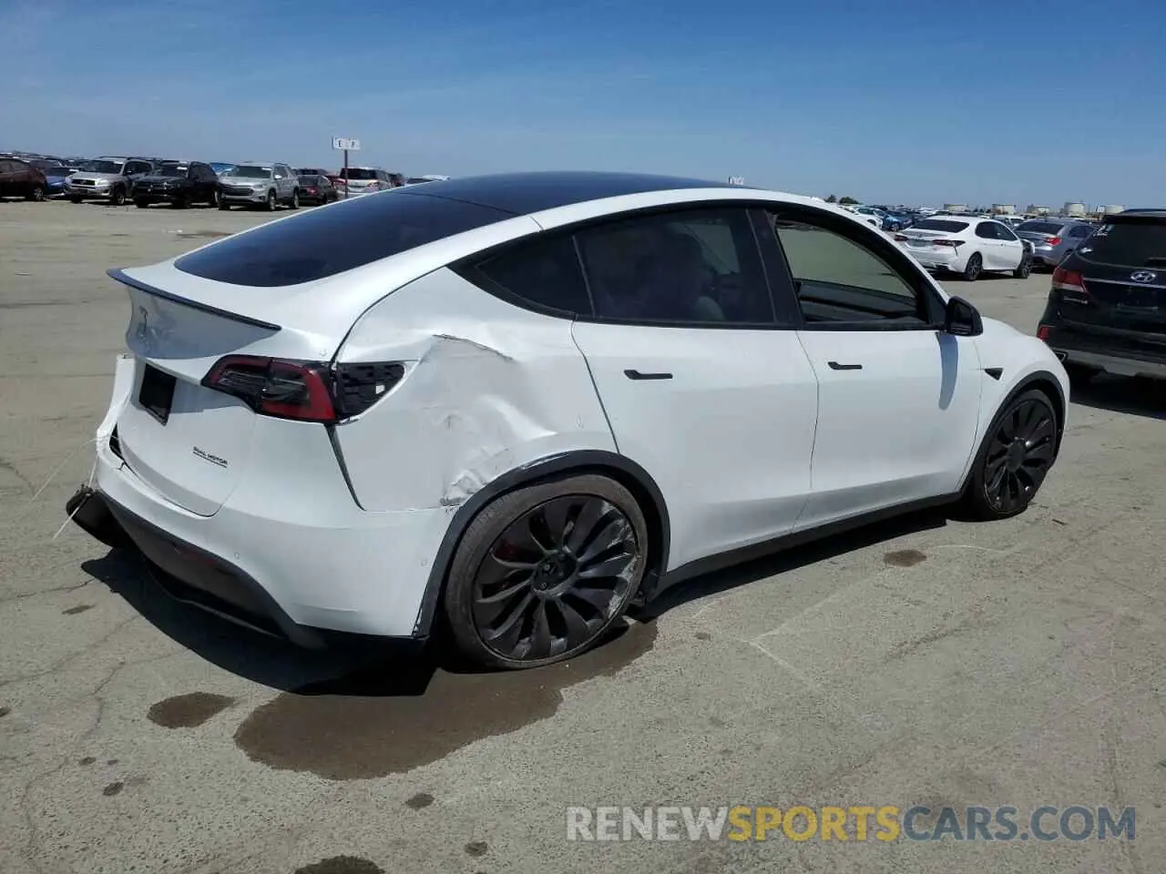 3 Фотография поврежденного автомобиля 7SAYGDEF6NF397082 TESLA MODEL Y 2022