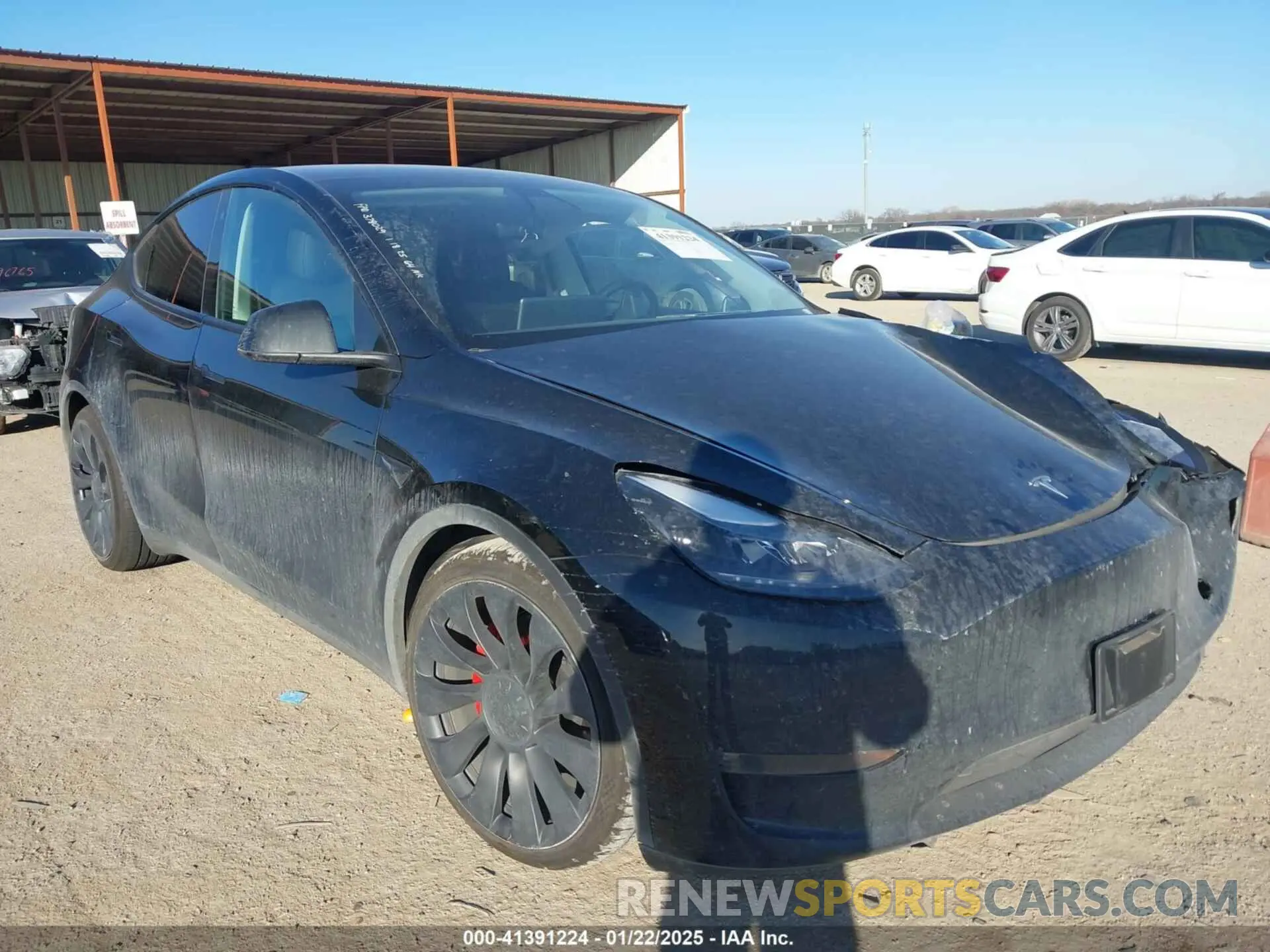 1 Photograph of a damaged car 7SAYGDEF6NF443297 TESLA MODEL Y 2022