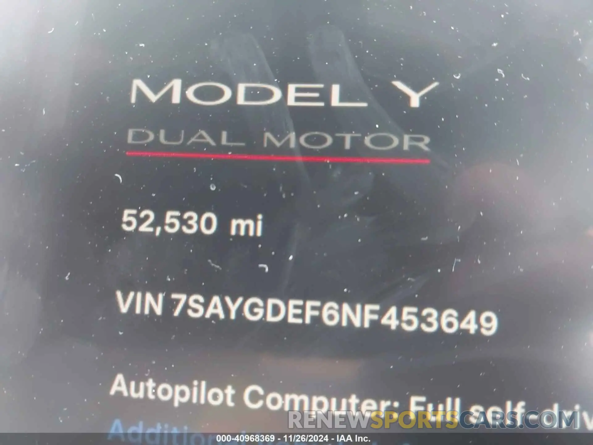 14 Photograph of a damaged car 7SAYGDEF6NF453649 TESLA MODEL Y 2022