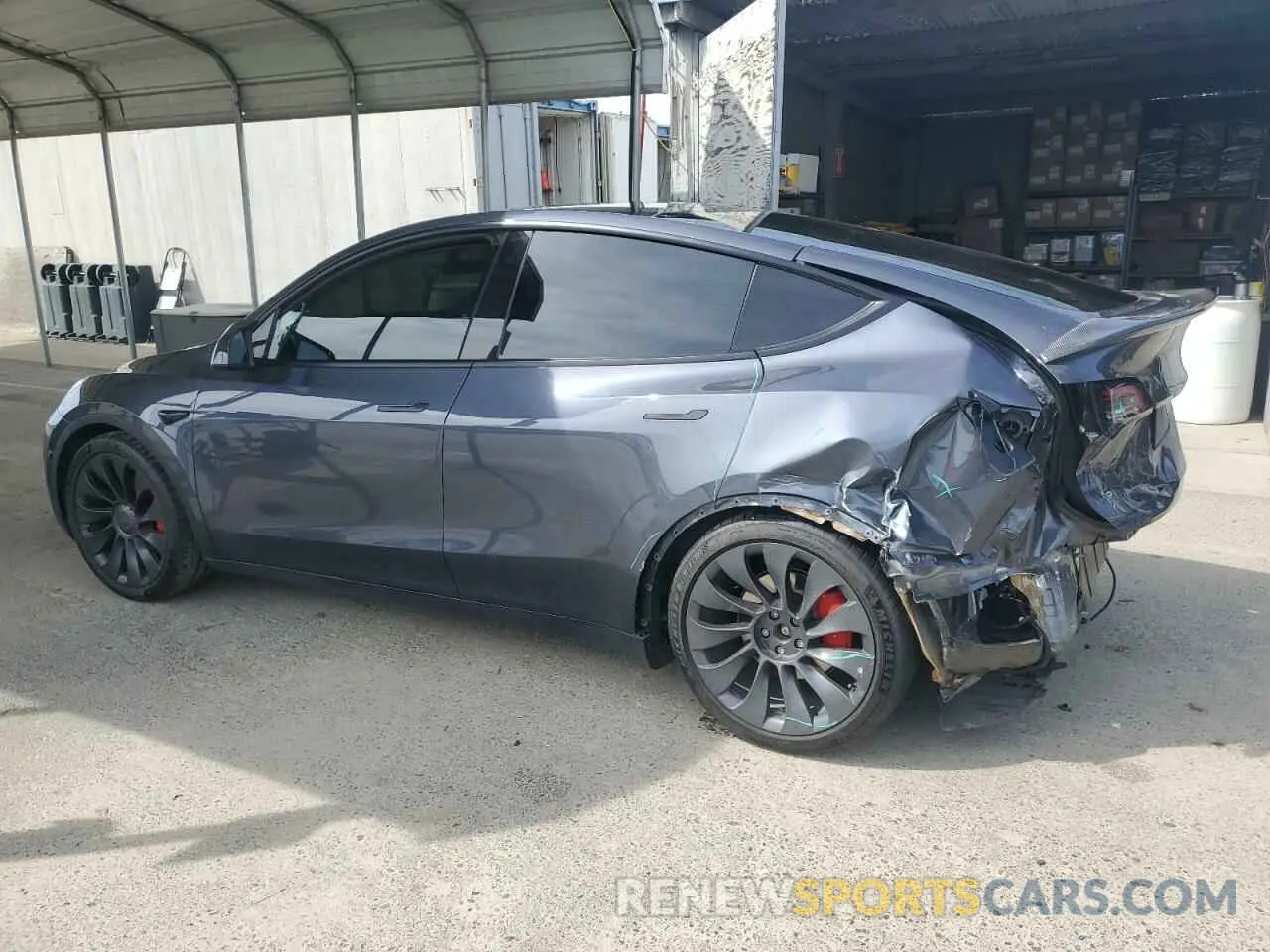 2 Фотография поврежденного автомобиля 7SAYGDEF6NF455000 TESLA MODEL Y 2022