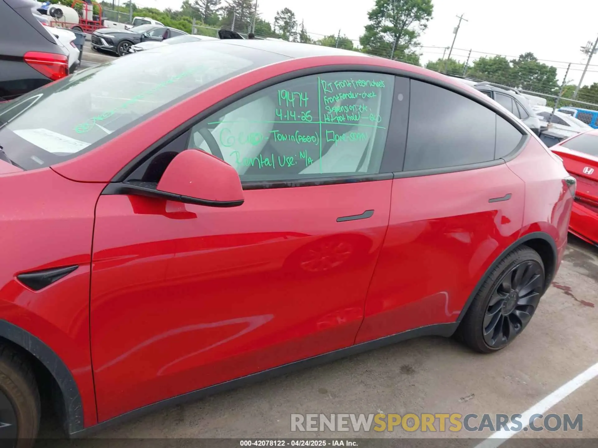 14 Фотография поврежденного автомобиля 7SAYGDEF6NF511436 TESLA MODEL Y 2022