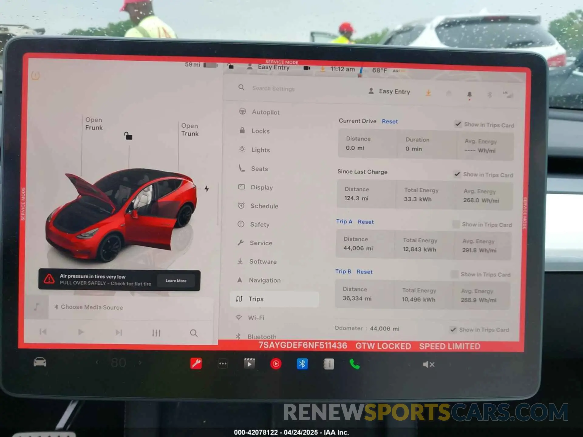 18 Фотография поврежденного автомобиля 7SAYGDEF6NF511436 TESLA MODEL Y 2022