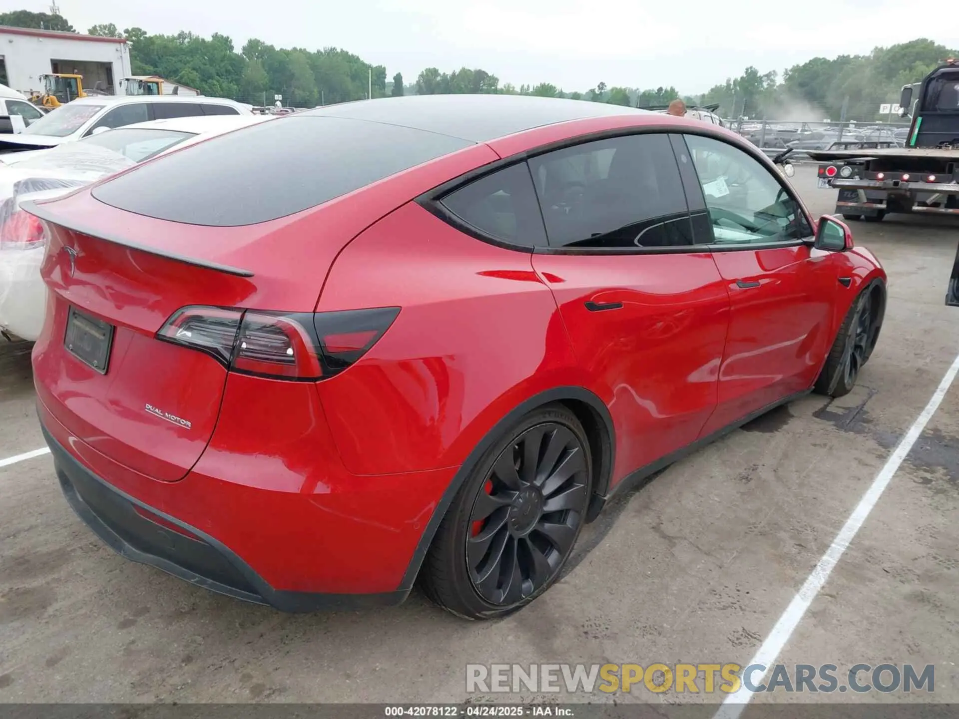 4 Фотография поврежденного автомобиля 7SAYGDEF6NF511436 TESLA MODEL Y 2022