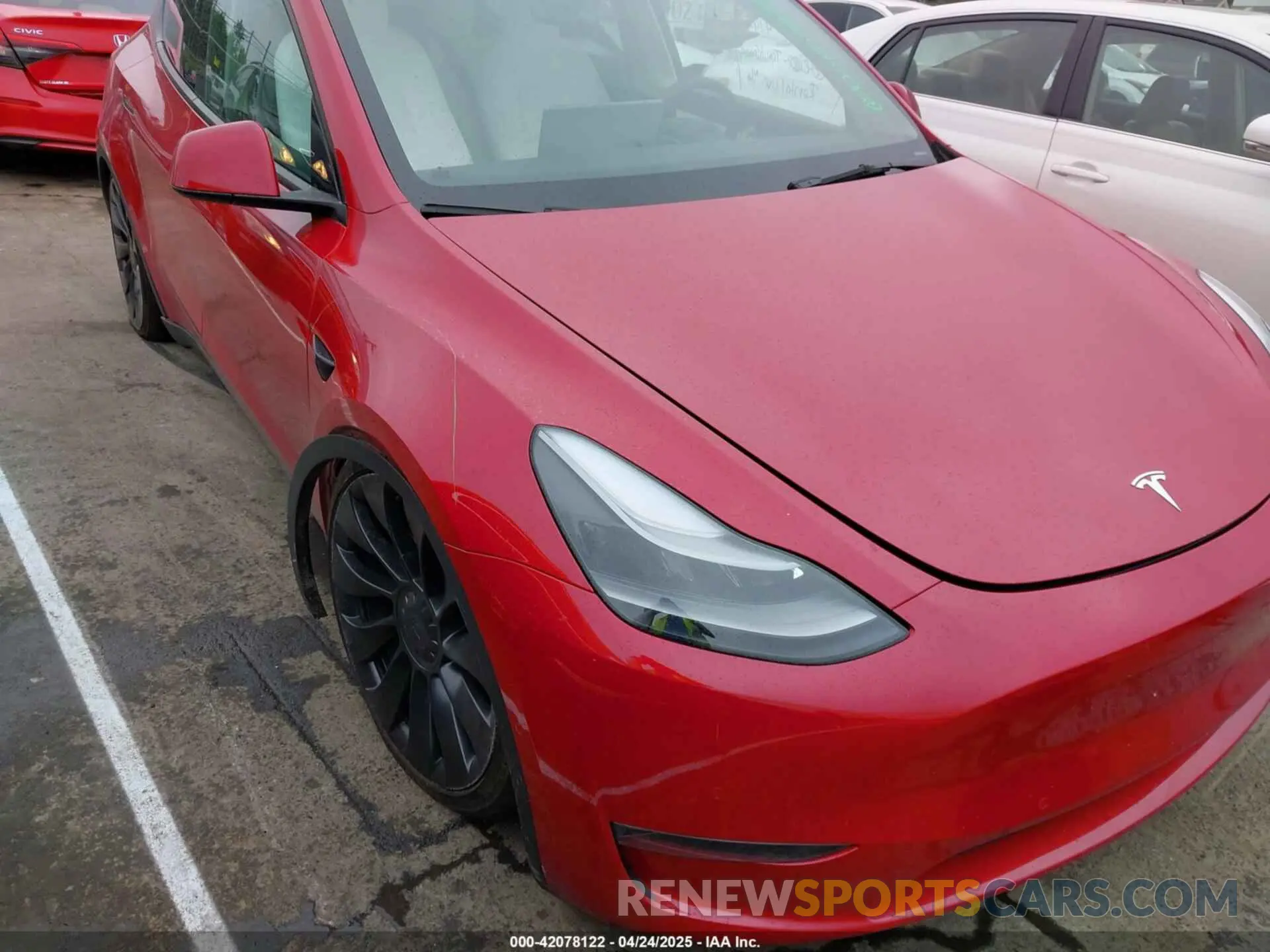 6 Фотография поврежденного автомобиля 7SAYGDEF6NF511436 TESLA MODEL Y 2022