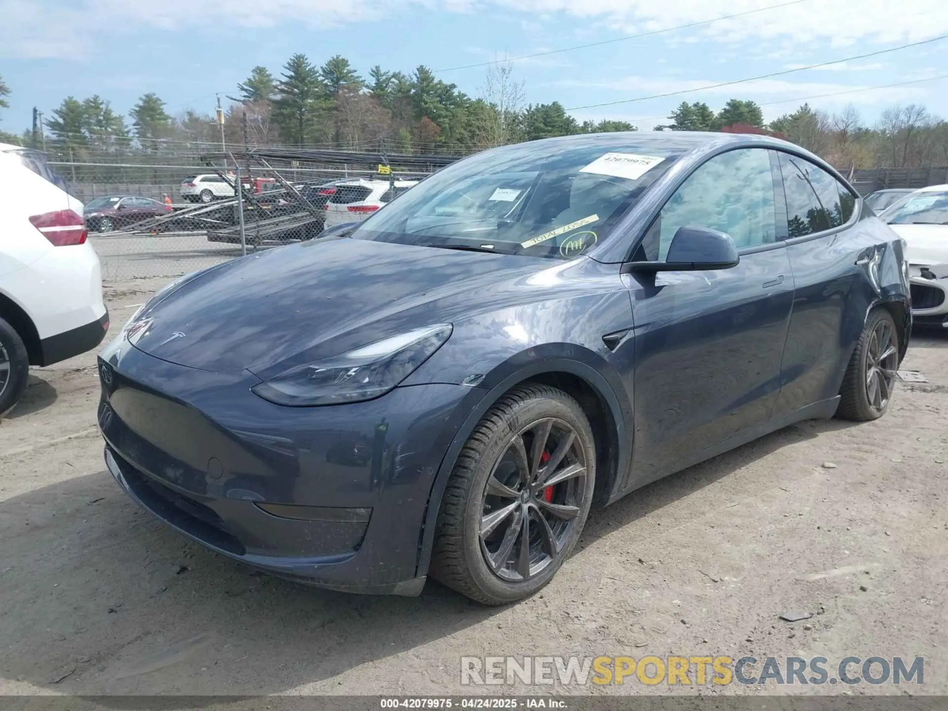 2 Фотография поврежденного автомобиля 7SAYGDEF6NF558028 TESLA MODEL Y 2022