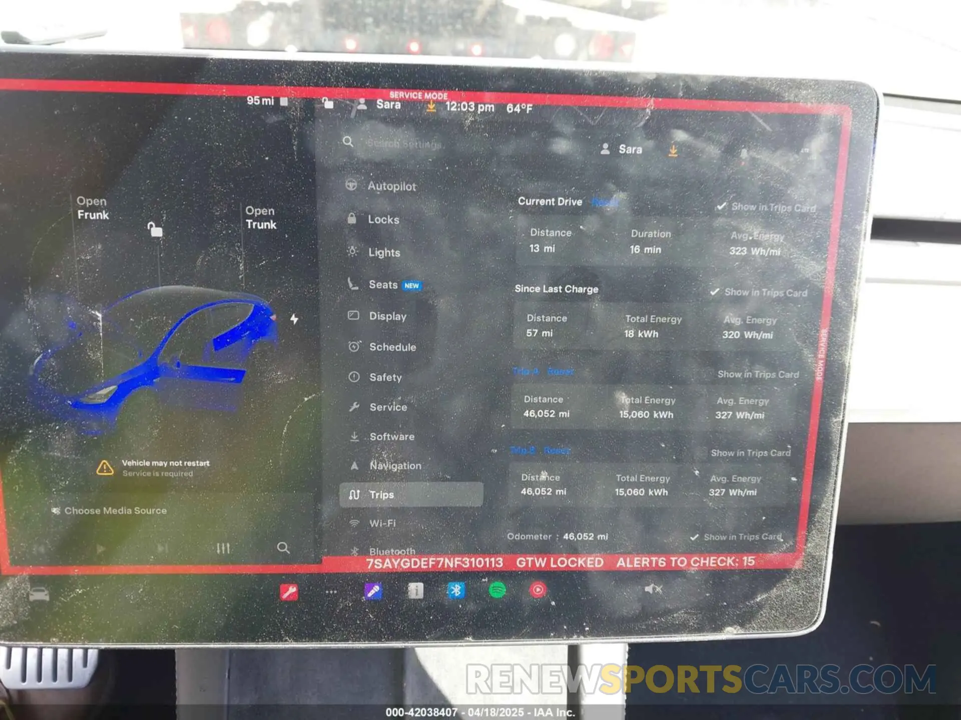 19 Фотография поврежденного автомобиля 7SAYGDEF7NF310113 TESLA MODEL Y 2022
