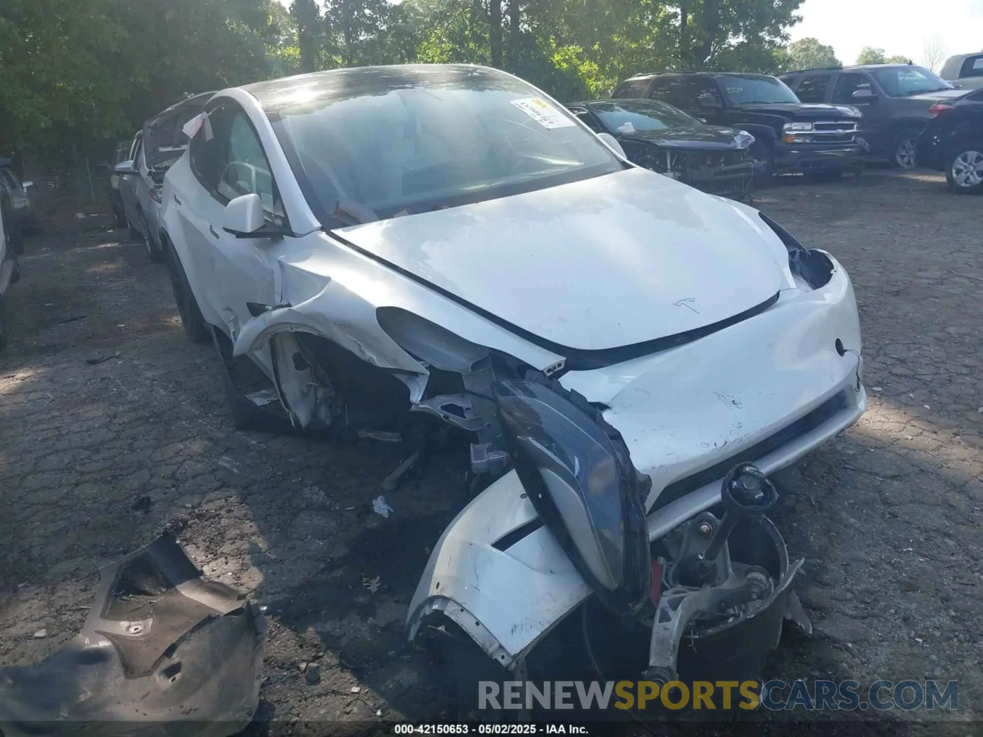1 Фотография поврежденного автомобиля 7SAYGDEF7NF380775 TESLA MODEL Y 2022