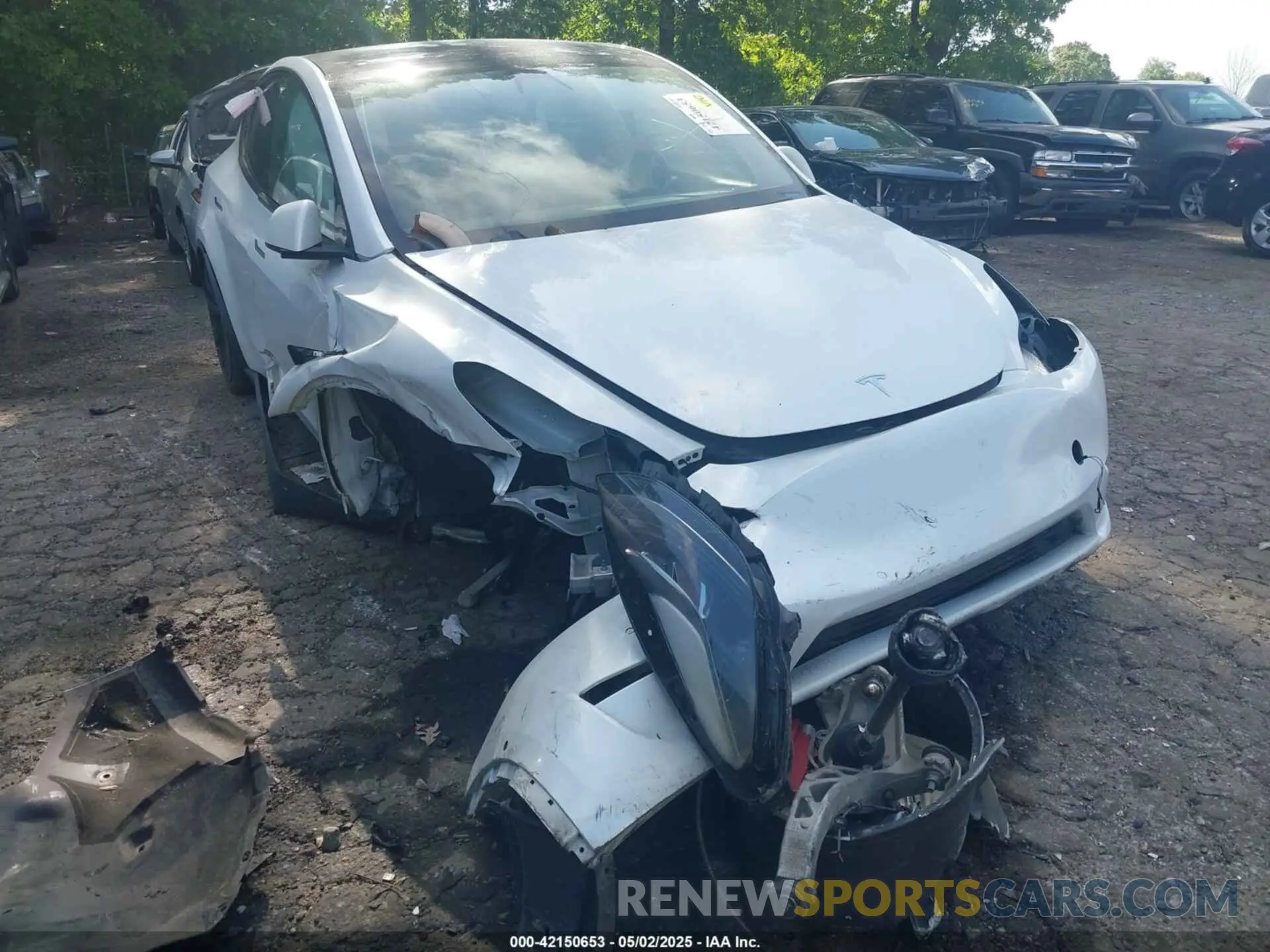 6 Фотография поврежденного автомобиля 7SAYGDEF7NF380775 TESLA MODEL Y 2022