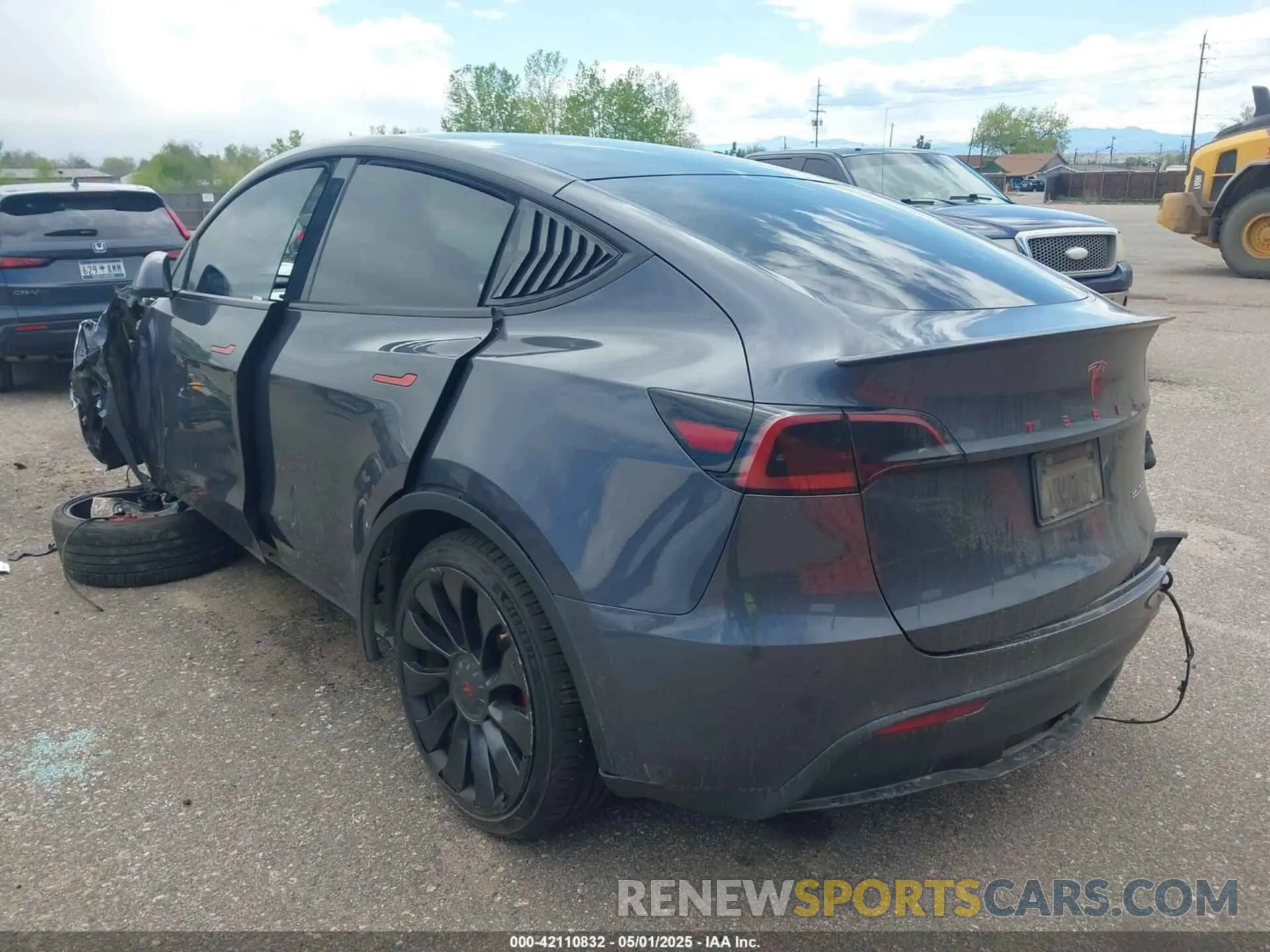 3 Фотография поврежденного автомобиля 7SAYGDEF7NF405769 TESLA MODEL Y 2022