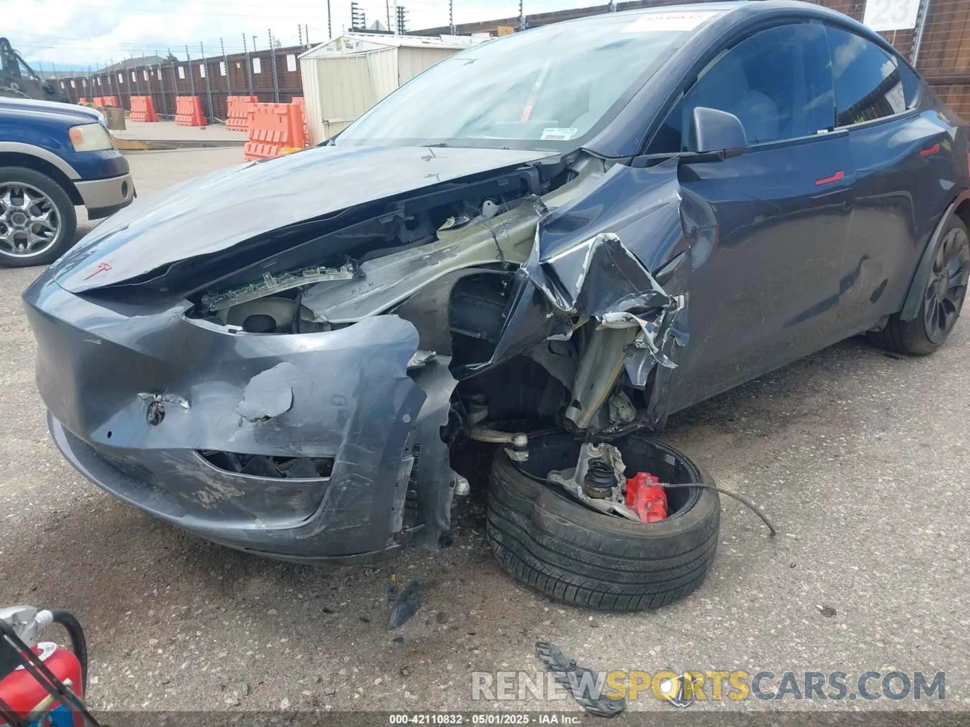 6 Фотография поврежденного автомобиля 7SAYGDEF7NF405769 TESLA MODEL Y 2022