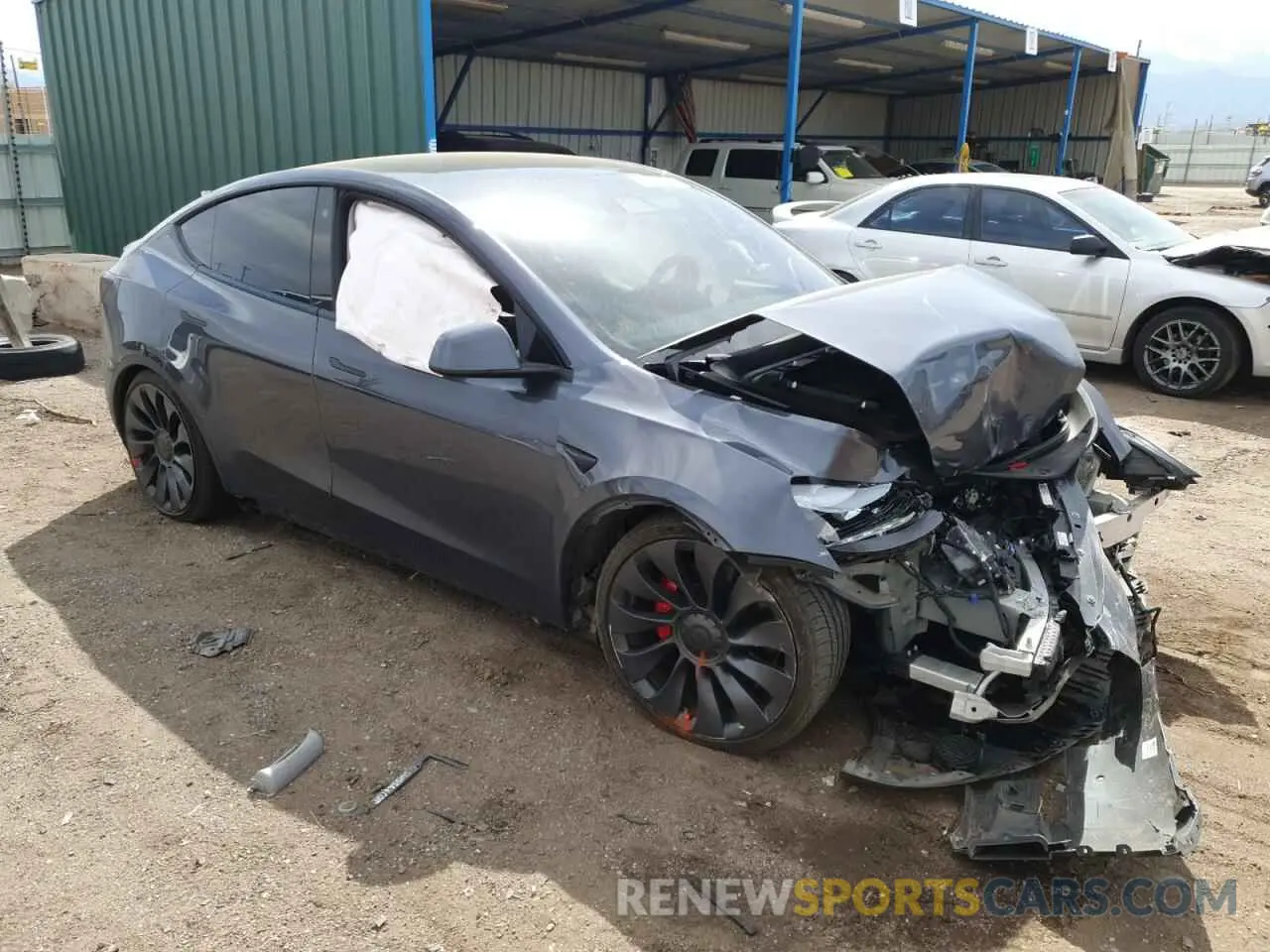 4 Фотография поврежденного автомобиля 7SAYGDEF7NF456866 TESLA MODEL Y 2022