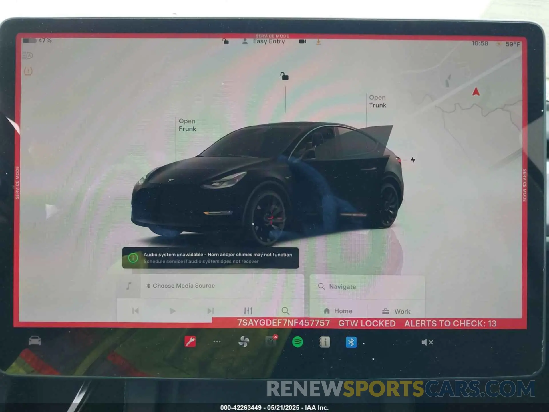 19 Photograph of a damaged car 7SAYGDEF7NF457757 TESLA MODEL Y 2022