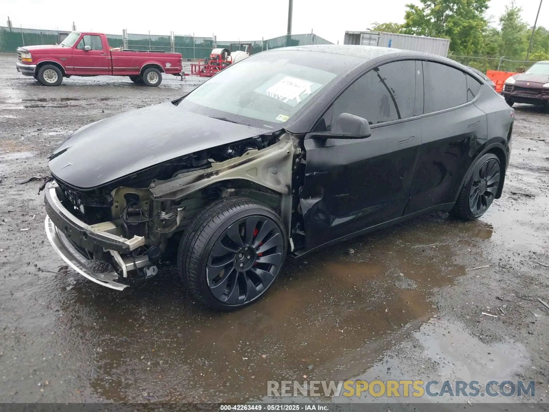 2 Photograph of a damaged car 7SAYGDEF7NF457757 TESLA MODEL Y 2022