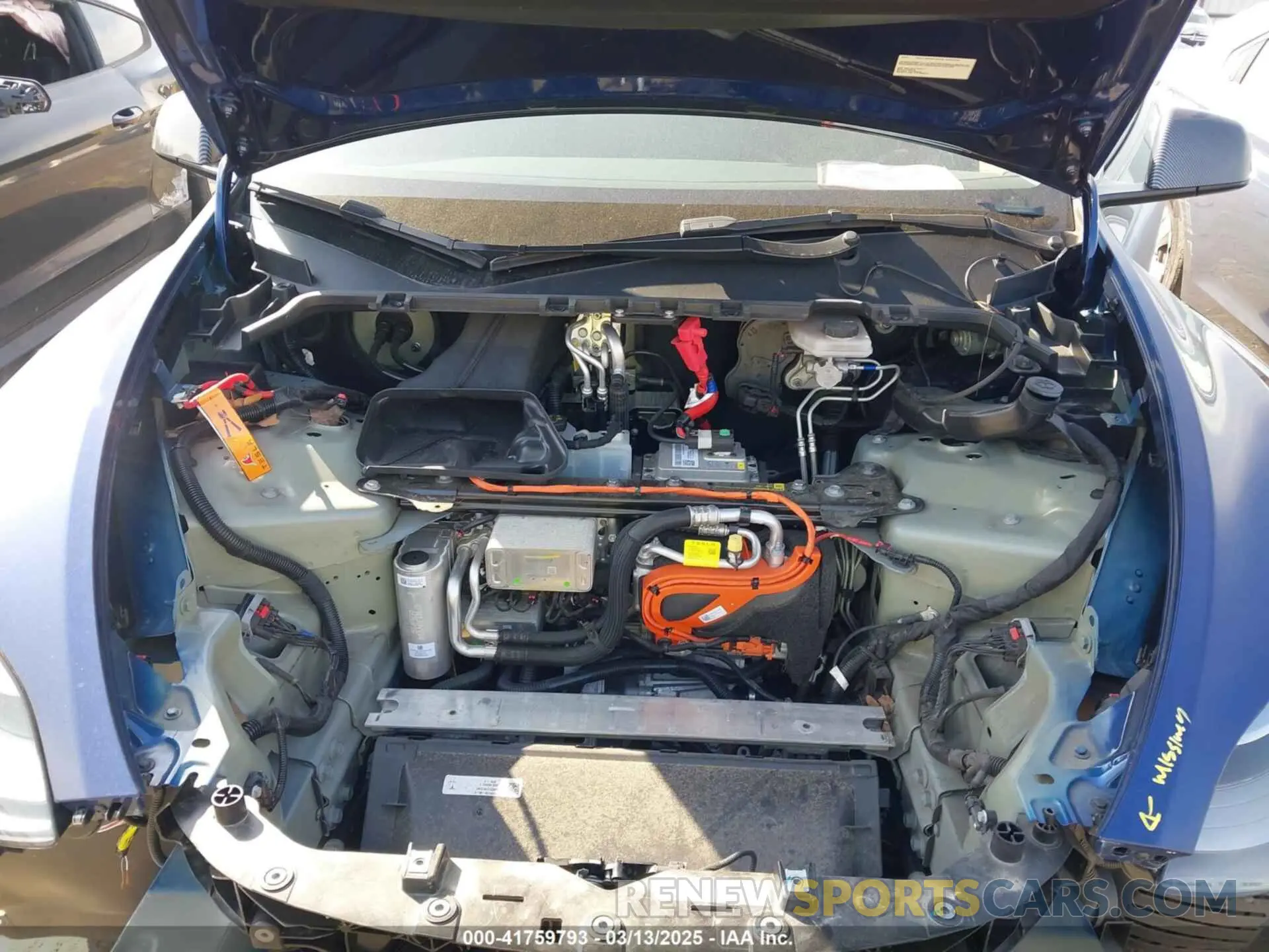 10 Photograph of a damaged car 7SAYGDEF7NF497076 TESLA MODEL Y 2022