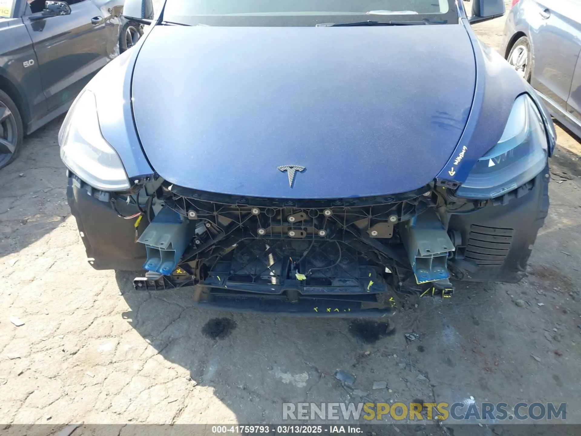 6 Photograph of a damaged car 7SAYGDEF7NF497076 TESLA MODEL Y 2022