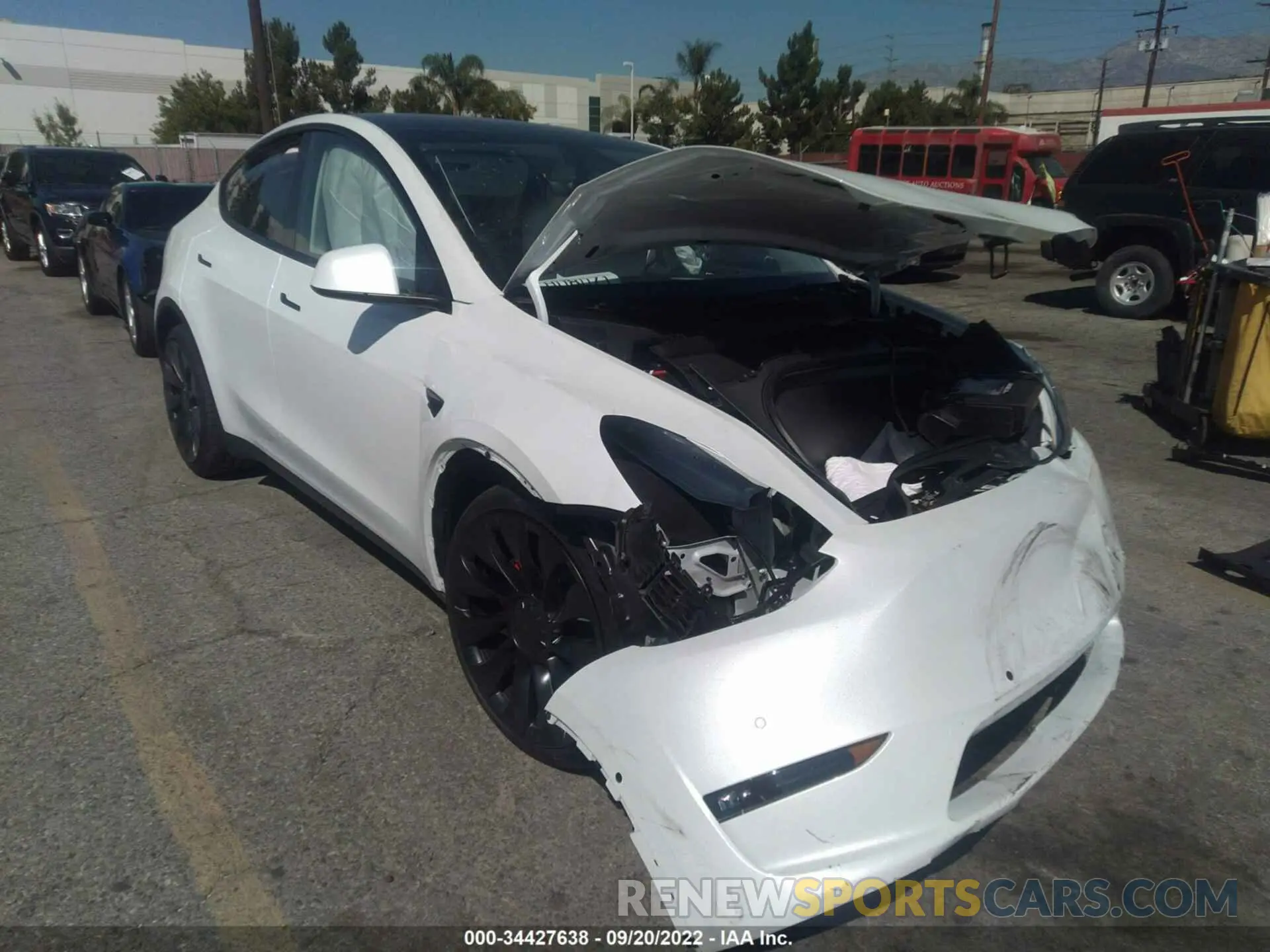 1 Photograph of a damaged car 7SAYGDEF7NF539763 TESLA MODEL Y 2022
