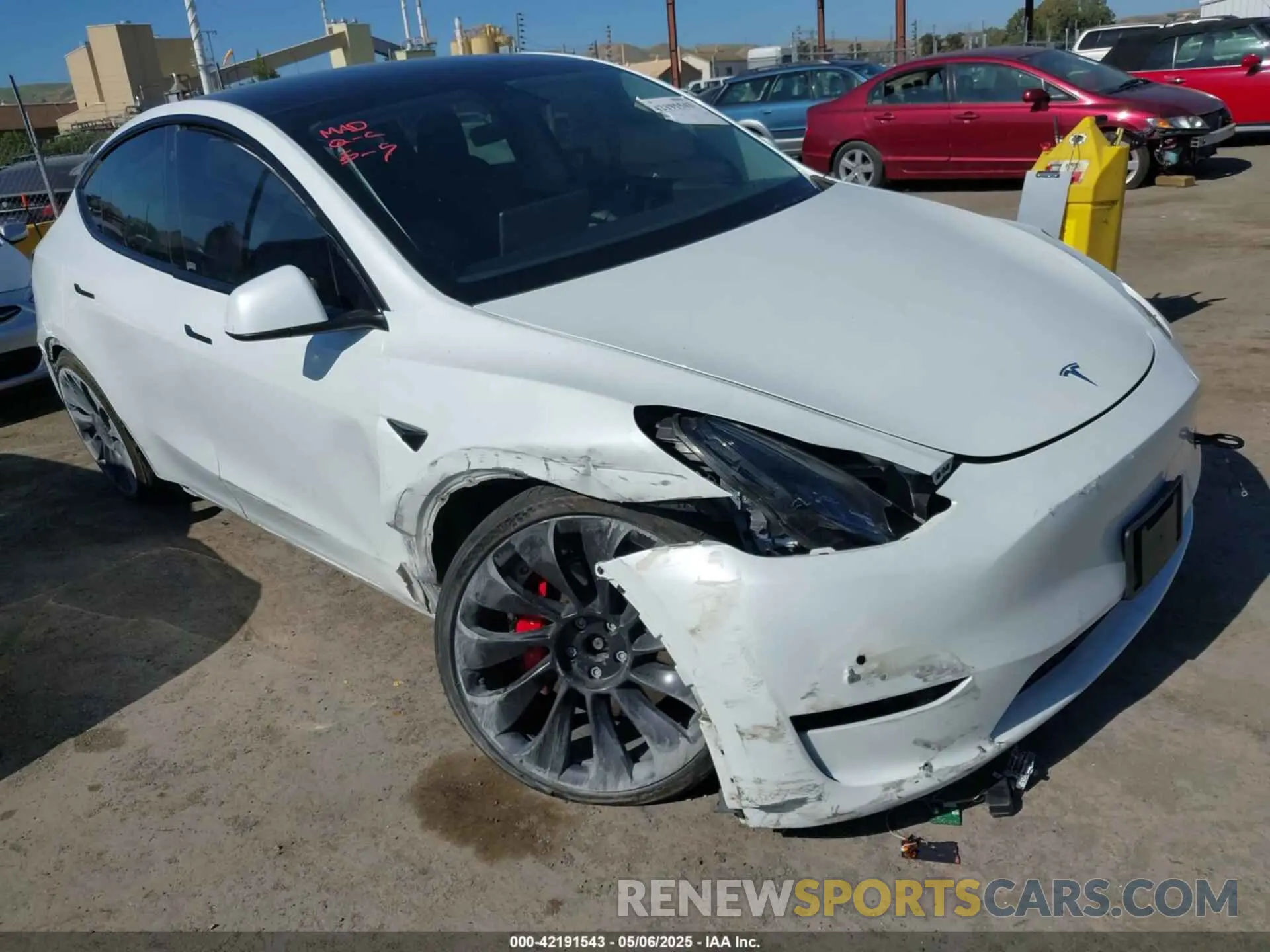 1 Photograph of a damaged car 7SAYGDEF8NF320293 TESLA MODEL Y 2022