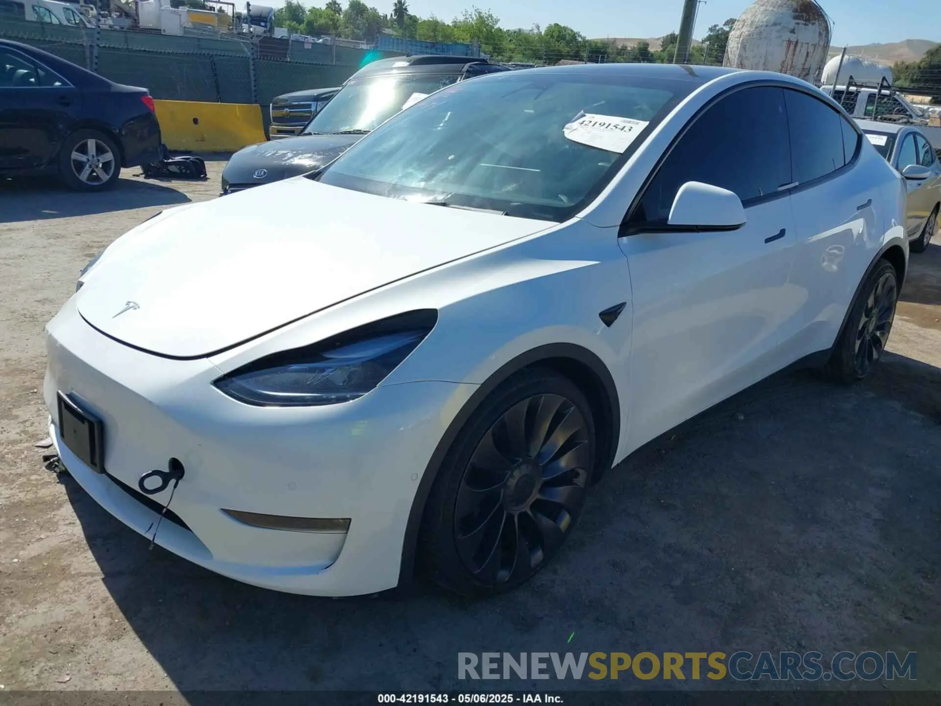 2 Photograph of a damaged car 7SAYGDEF8NF320293 TESLA MODEL Y 2022
