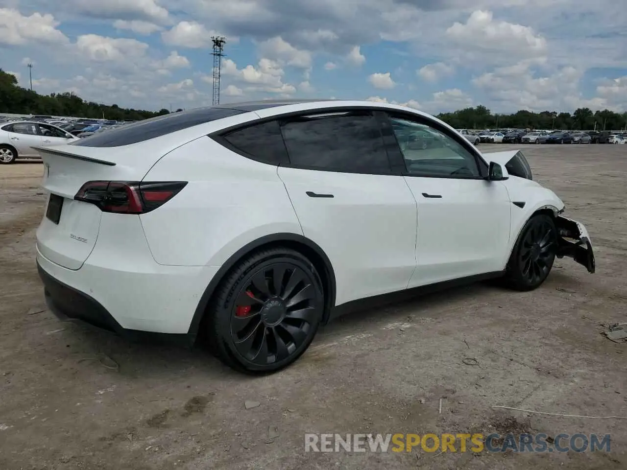 3 Photograph of a damaged car 7SAYGDEF8NF373883 TESLA MODEL Y 2022