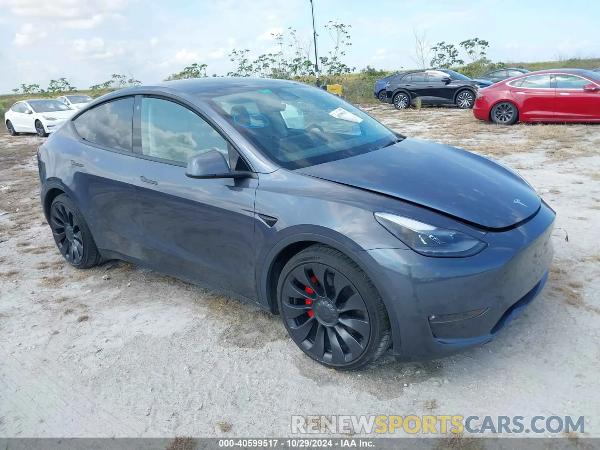 1 Фотография поврежденного автомобиля 7SAYGDEF8NF375505 TESLA MODEL Y 2022