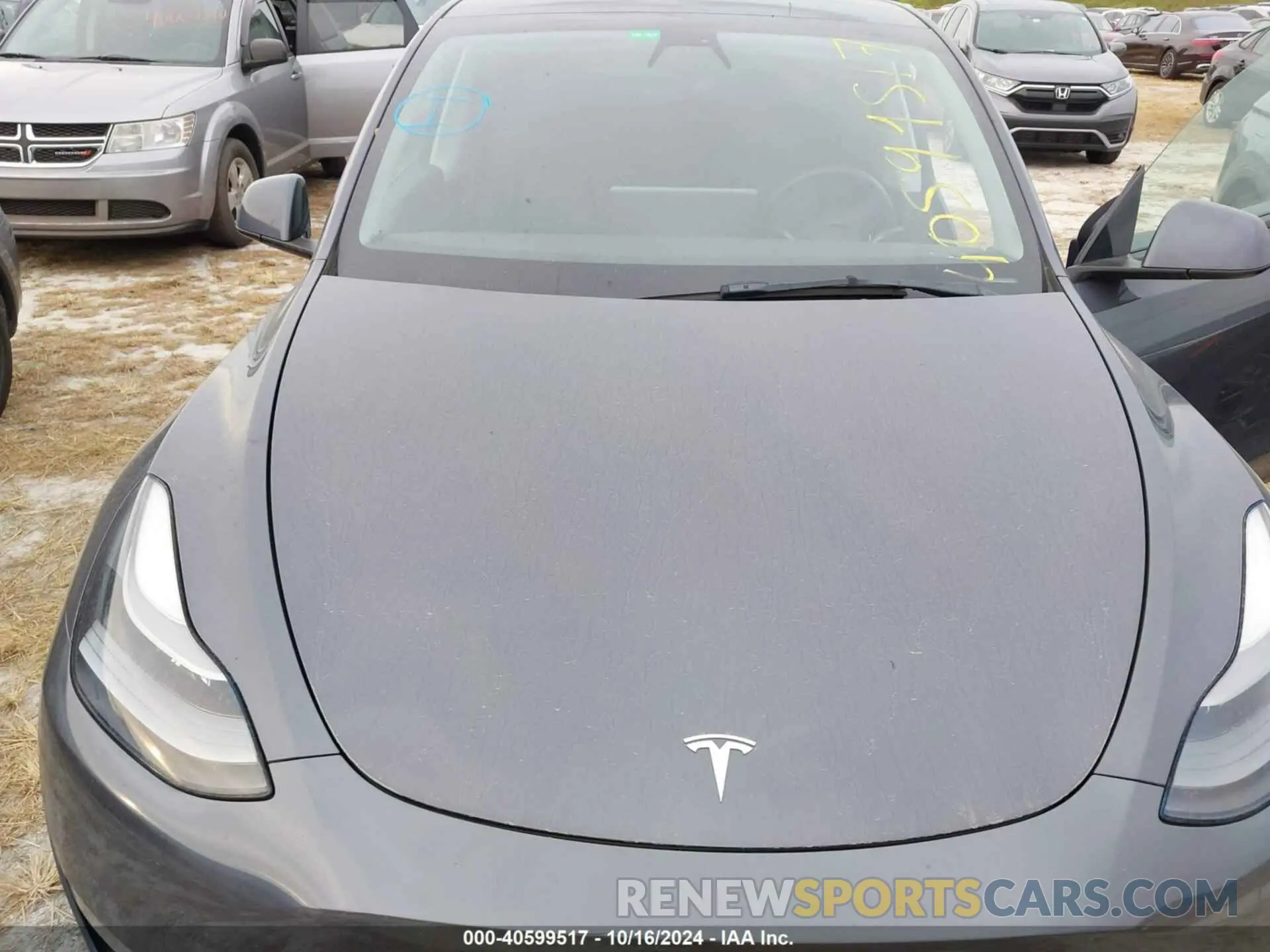 10 Фотография поврежденного автомобиля 7SAYGDEF8NF375505 TESLA MODEL Y 2022
