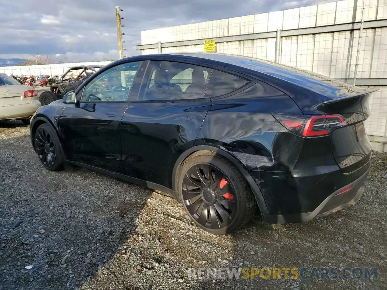 2 Photograph of a damaged car 7SAYGDEF8NF397150 TESLA MODEL Y 2022