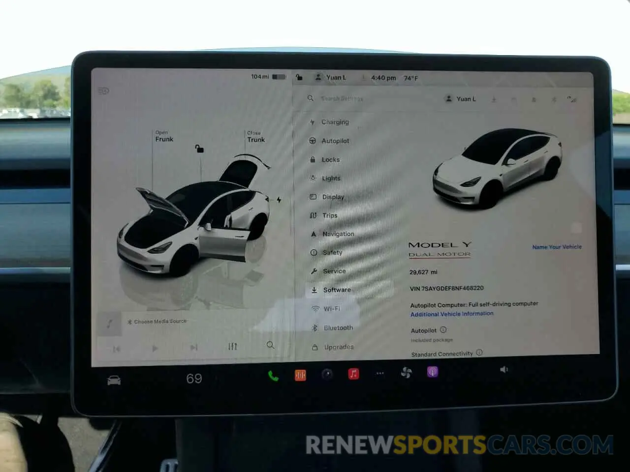 9 Photograph of a damaged car 7SAYGDEF8NF468220 TESLA MODEL Y 2022