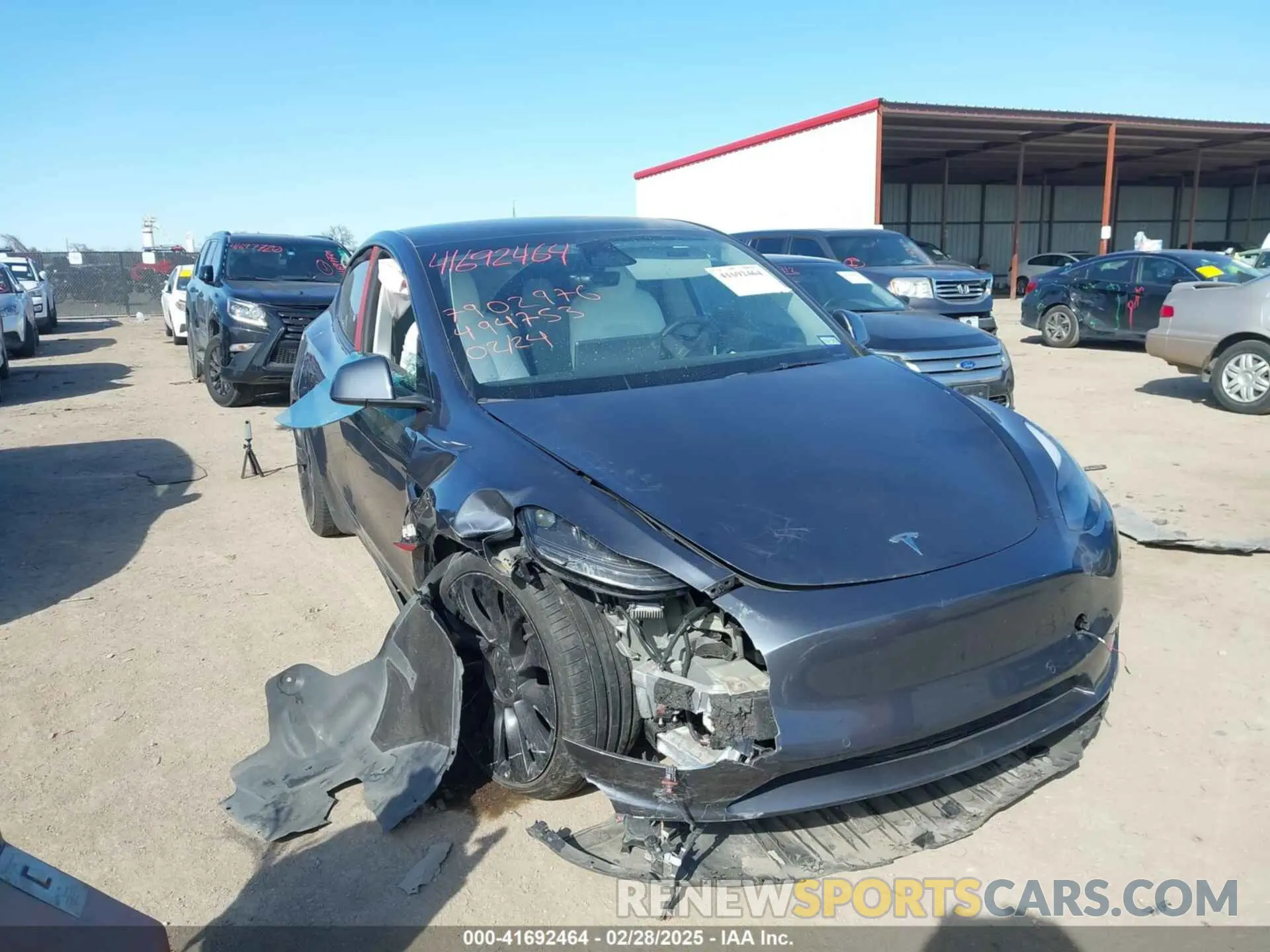 1 Photograph of a damaged car 7SAYGDEF8NF494753 TESLA MODEL Y 2022