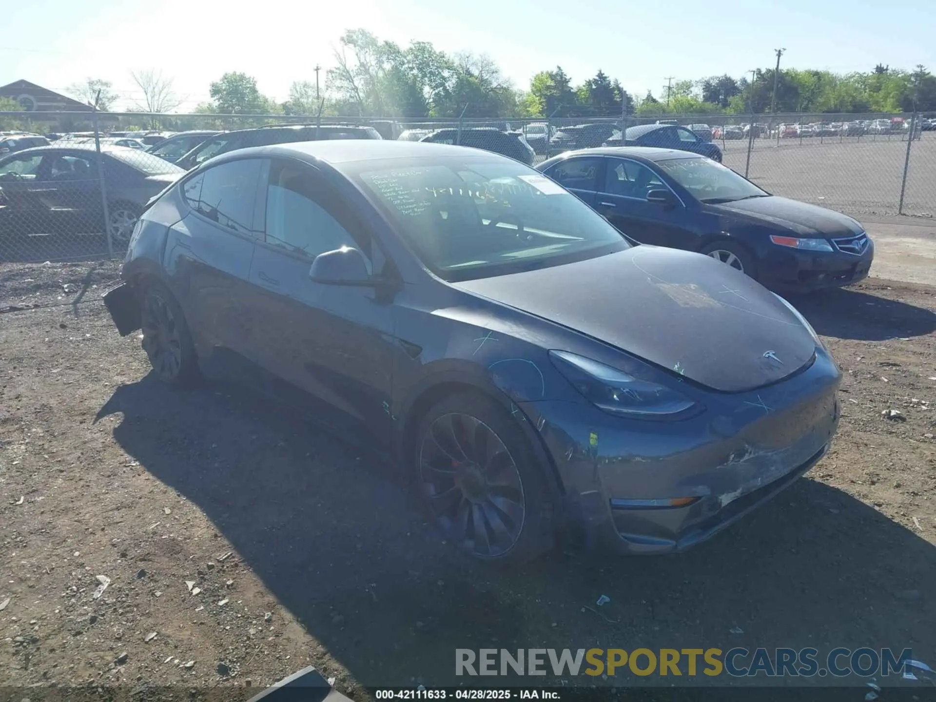 1 Photograph of a damaged car 7SAYGDEF9NF326944 TESLA MODEL Y 2022