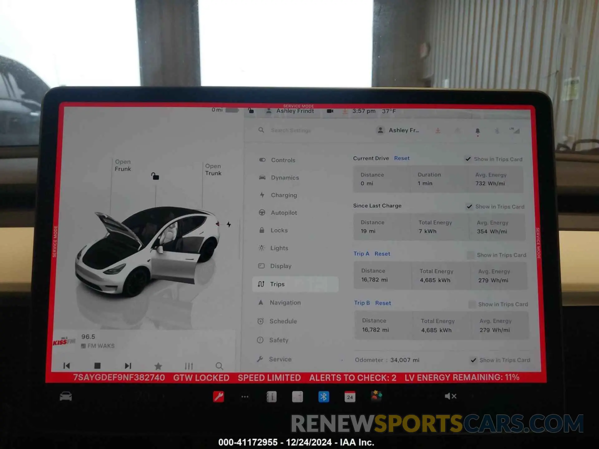 18 Фотография поврежденного автомобиля 7SAYGDEF9NF382740 TESLA MODEL Y 2022