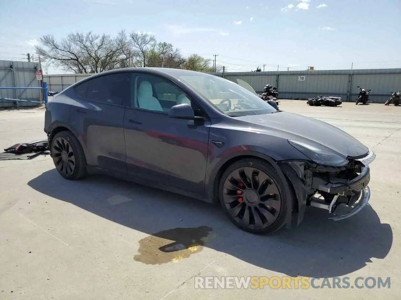4 Фотография поврежденного автомобиля 7SAYGDEF9NF391454 TESLA MODEL Y 2022