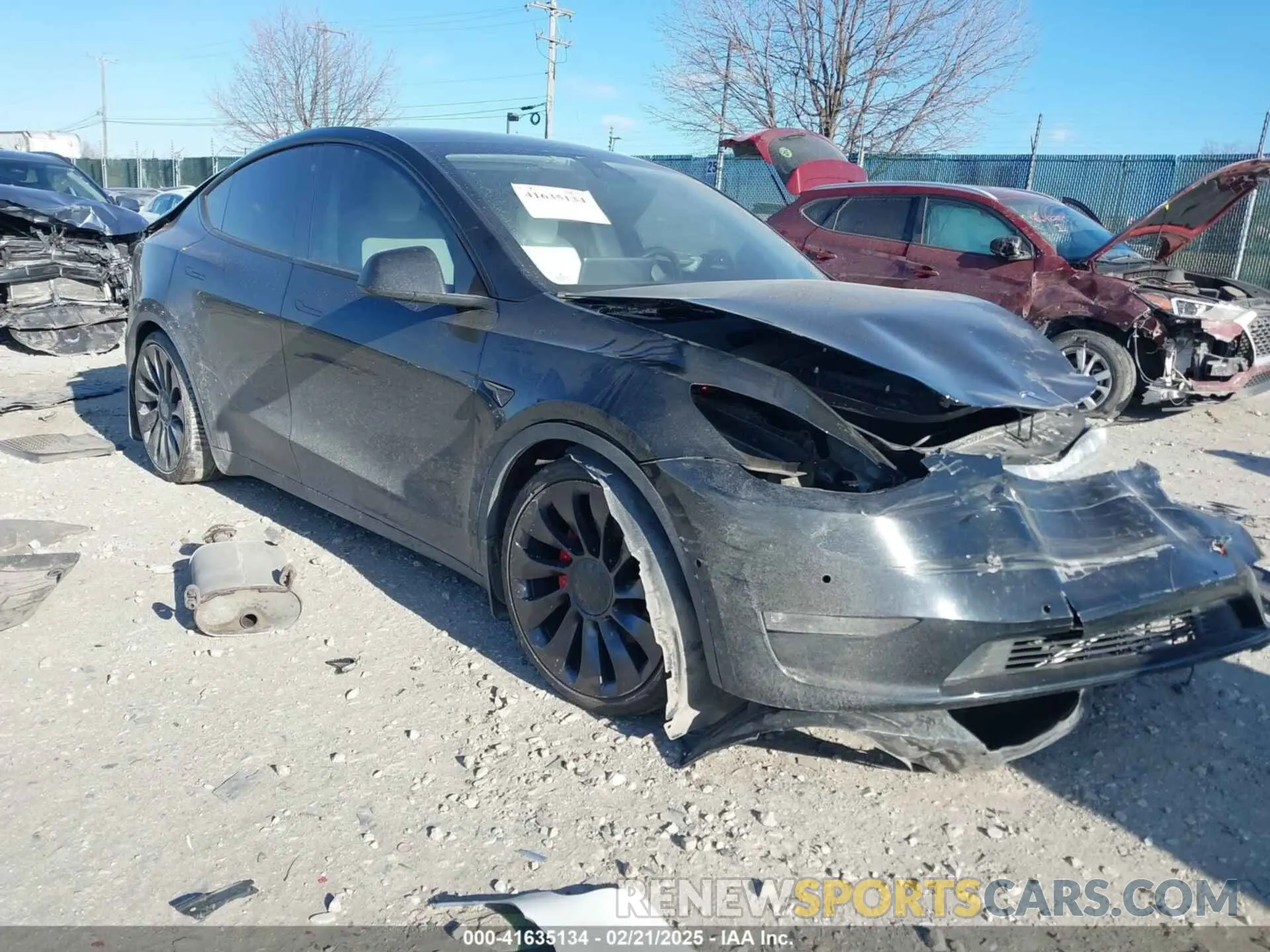 1 Фотография поврежденного автомобиля 7SAYGDEF9NF399246 TESLA MODEL Y 2022