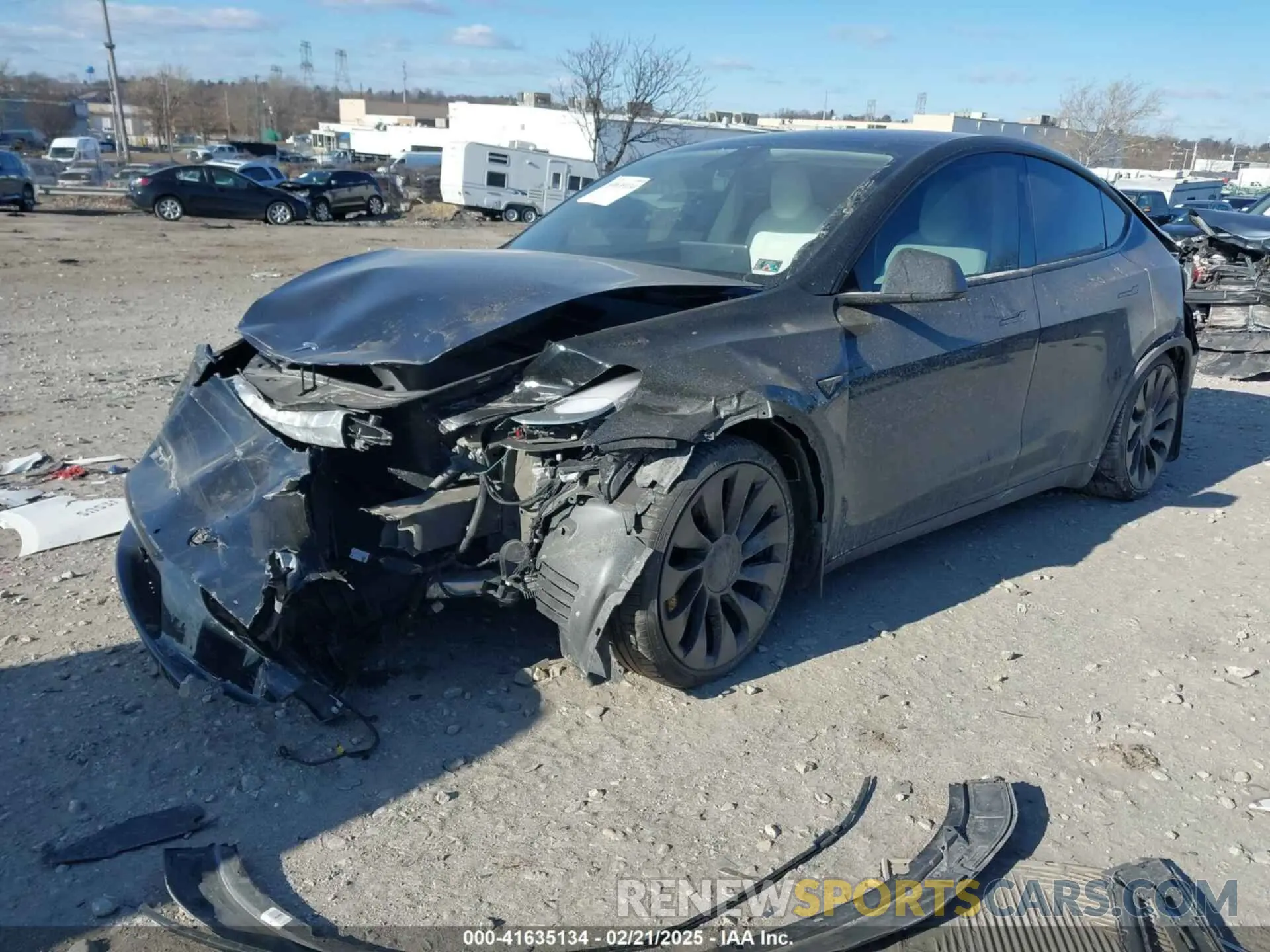 2 Фотография поврежденного автомобиля 7SAYGDEF9NF399246 TESLA MODEL Y 2022