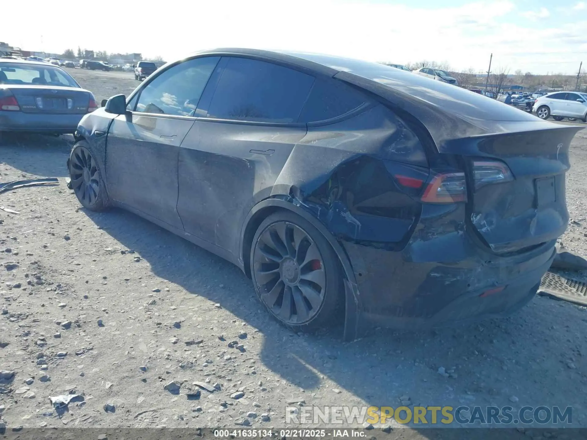 3 Фотография поврежденного автомобиля 7SAYGDEF9NF399246 TESLA MODEL Y 2022