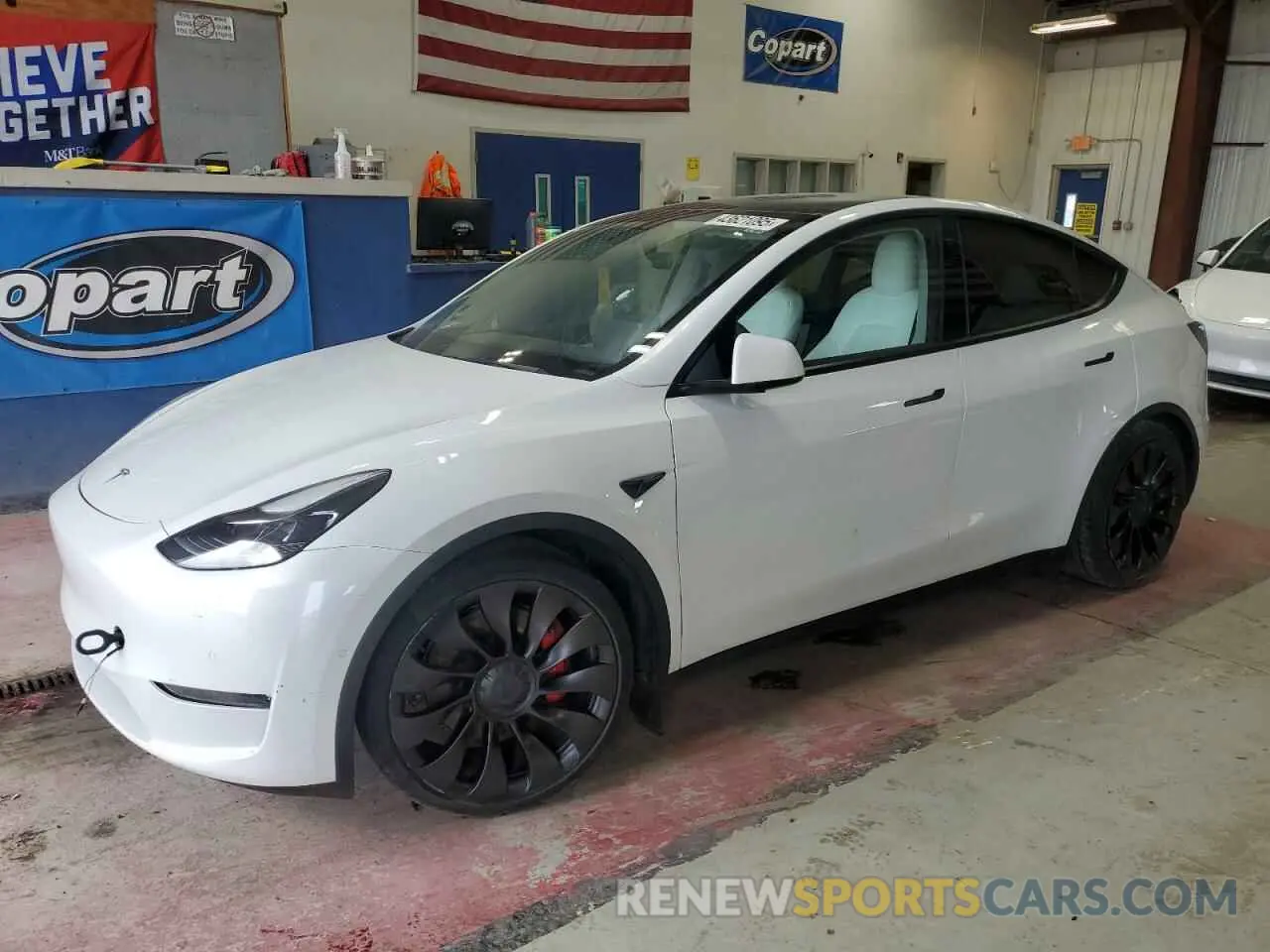 1 Photograph of a damaged car 7SAYGDEF9NF405370 TESLA MODEL Y 2022