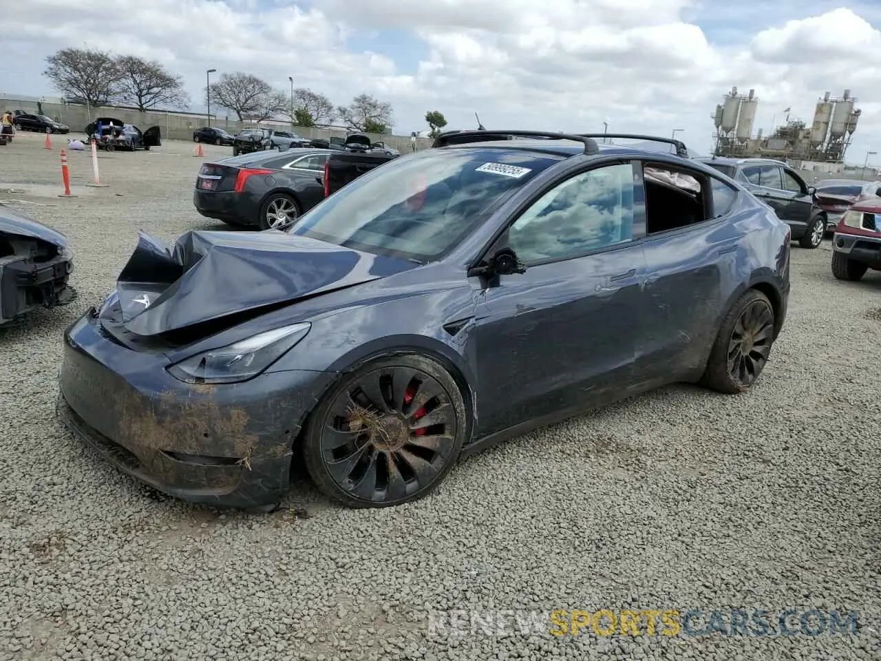 1 Photograph of a damaged car 7SAYGDEF9NF464550 TESLA MODEL Y 2022