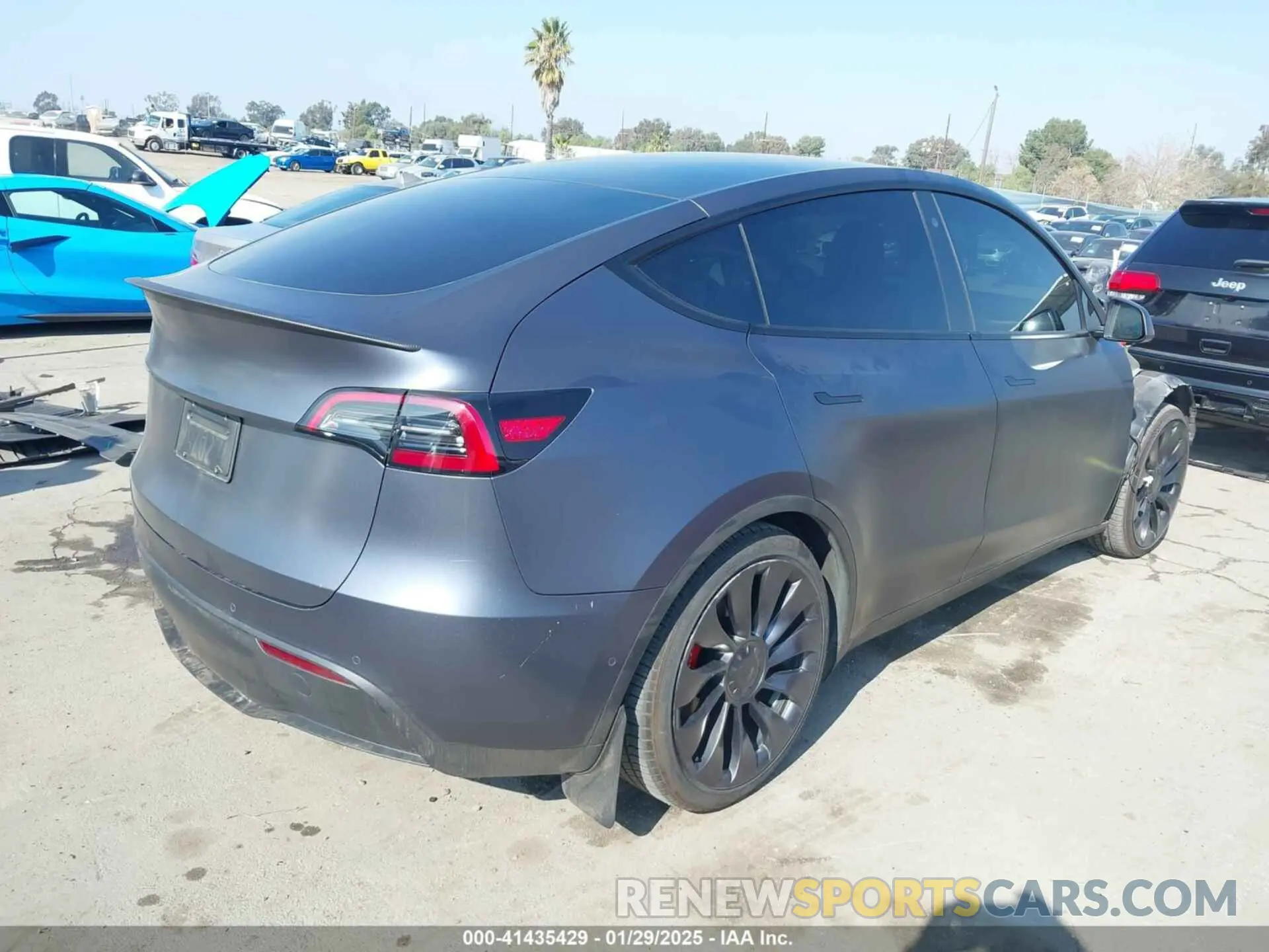 4 Фотография поврежденного автомобиля 7SAYGDEF9NF488797 TESLA MODEL Y 2022